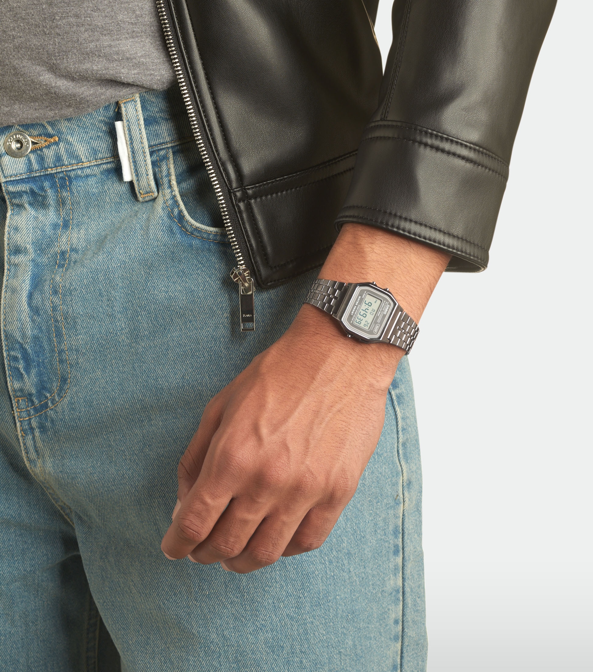 CASIO VINTAGE Chronograph, Quarzuhr, Armbanduhr, Damenuhr, Herrenuhr, Digitaluhr,Edelstahlarmband