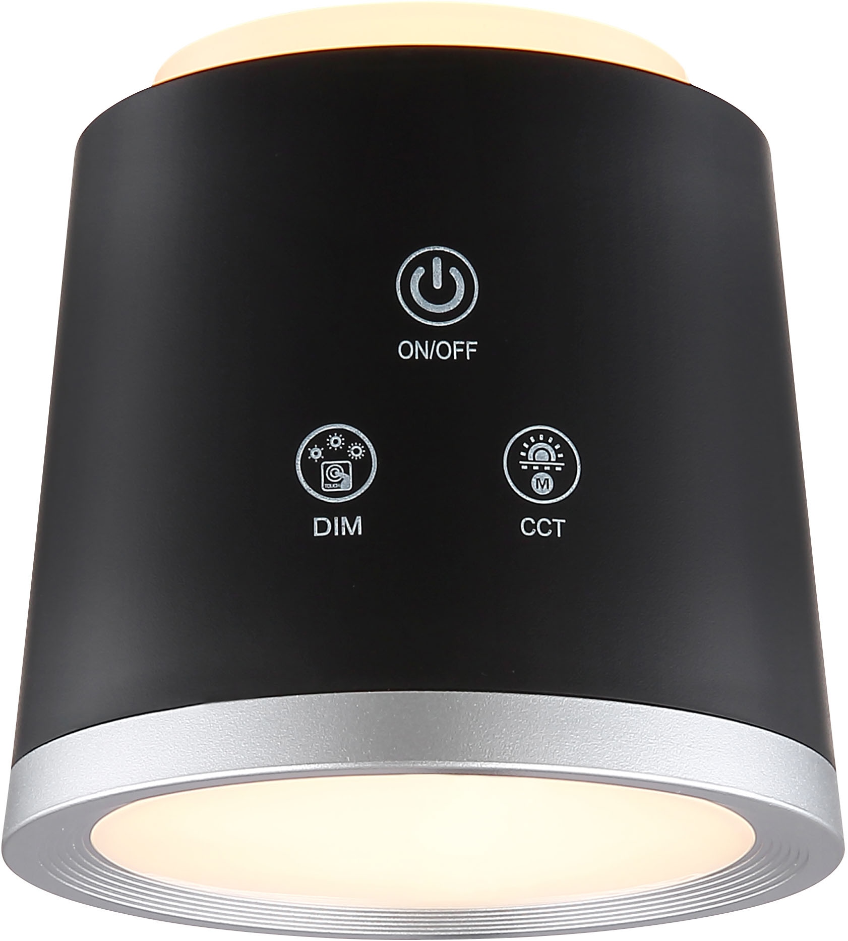 GLOBO LIGHTING LED Tischleuchte »MEEYA«, Leuchtmittel LED-Modul | LED fest integriert, Tischlampe/Arbeitszimmer/Bürotischleuchte/schwarz/Touch Ein/Aus