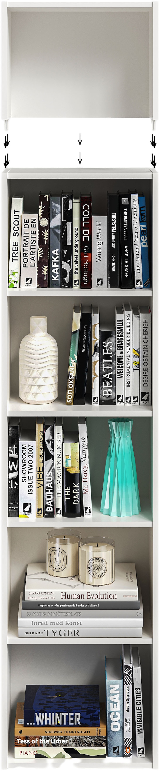 FMD Aufsatzregal »Bitz« mit melaminharzbeschichteter, kratzfester Oberfläche