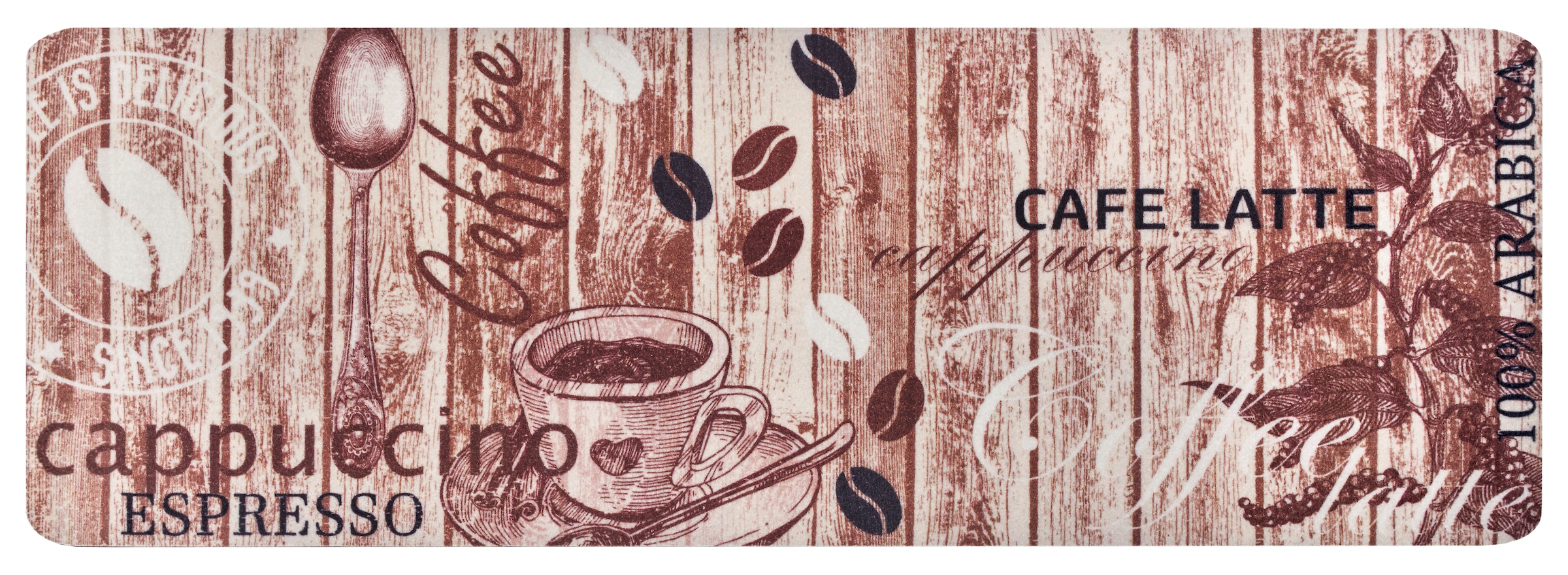 HANSE Home Küchenläufer »Delicious Coffee« rechteckig 8 mm Höhe Läufer, Rutschfest, Küchenteppich, Küche, Teppich, Pflegeleicht