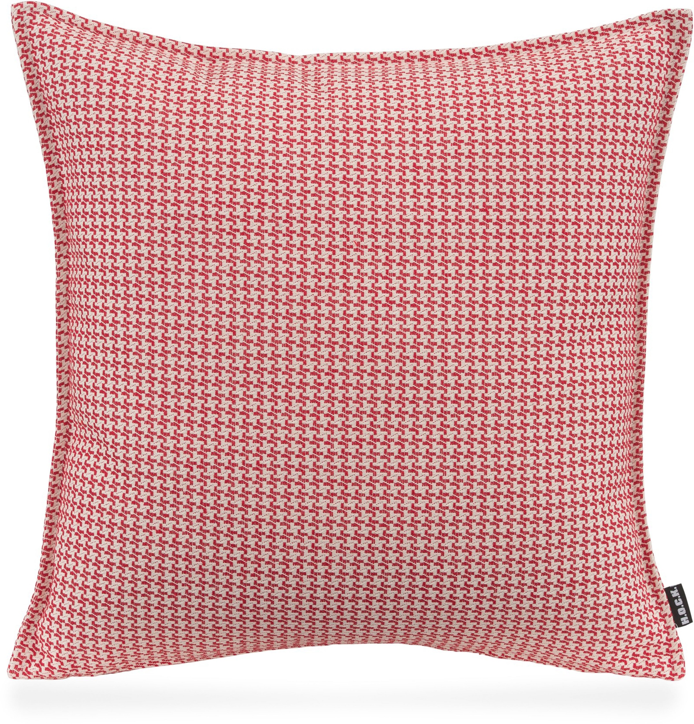H.O.C.K. Dekokissen "Bobo" mit Jaquard-Struktur, Kissenhülle mit Füllung, 1 günstig online kaufen