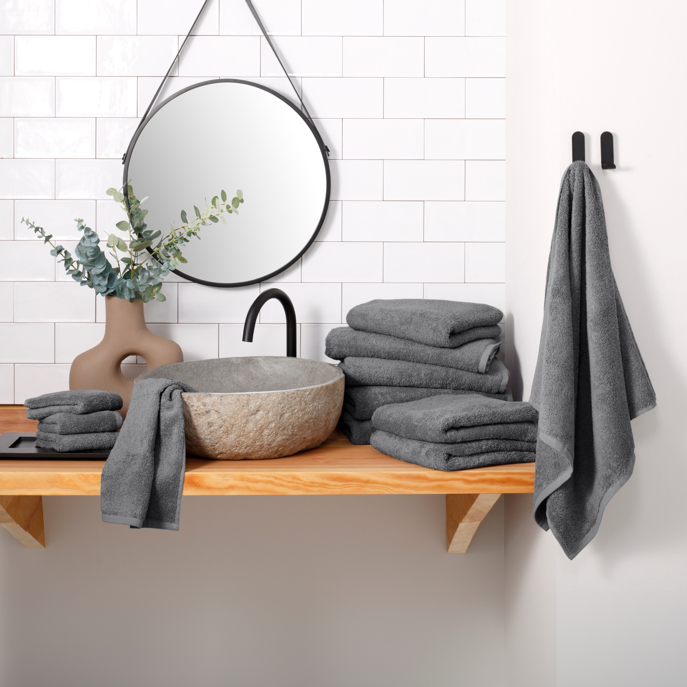 my home Handtuch Set »Merida, Duschtücher, Handtücher, Gästetücher«, 10 tlg günstig online kaufen