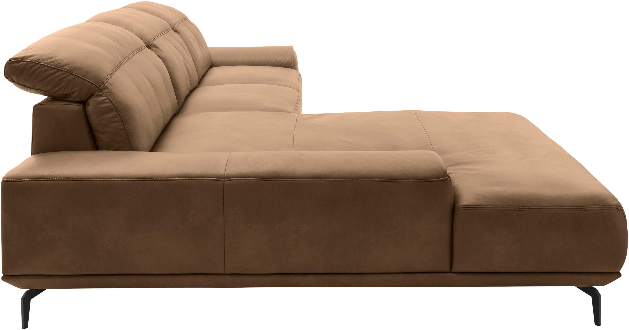 Musterring Wohnlandschaft »MR 2490«, Fuß Schwarz, Sitzhöhe 46cm, wahlweise mit Funktionen, Maße 342x207 cm