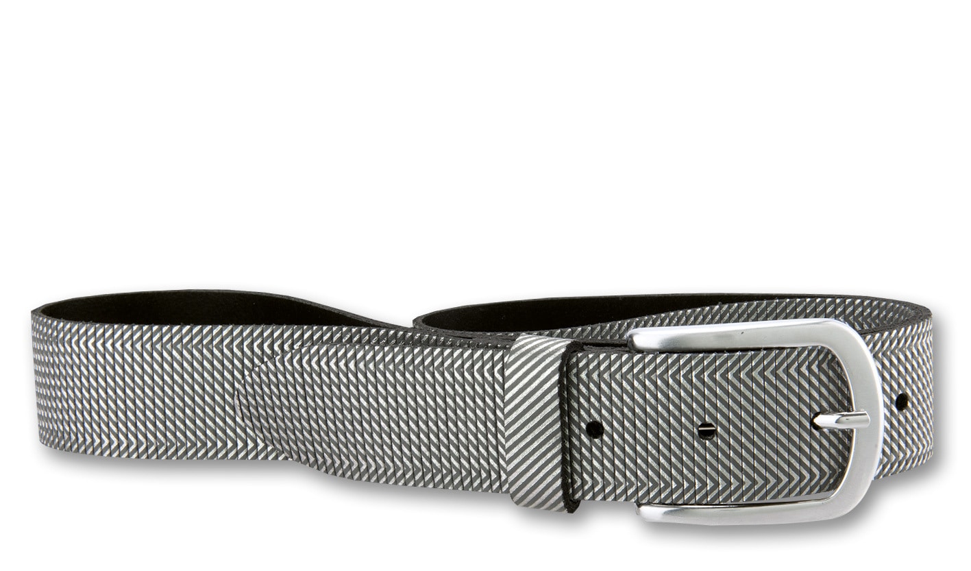 BERND GÖTZ Ledergürtel »Ledergürtel mit stylisch geriffelter Oberfläche«