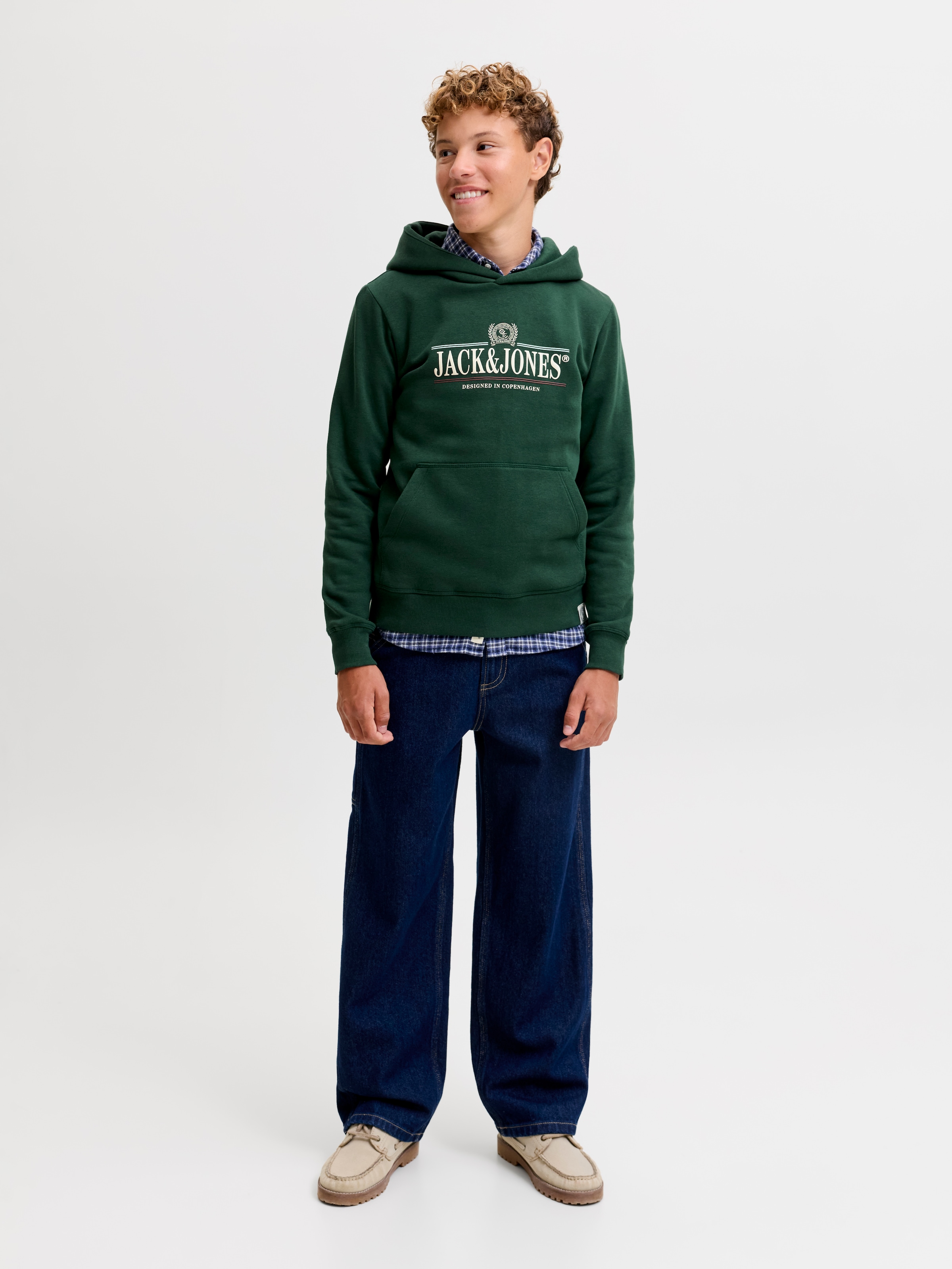 Jack & Jones Junior Kapuzensweatshirt »JORFREDERIKSBERG GRAPHIC BOX SH JNR«, Baumwollmischung, regular fit
