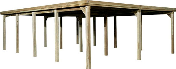 weka Doppelcarport »618 Gr.3«, Holz, 270 cm, braun kaufen