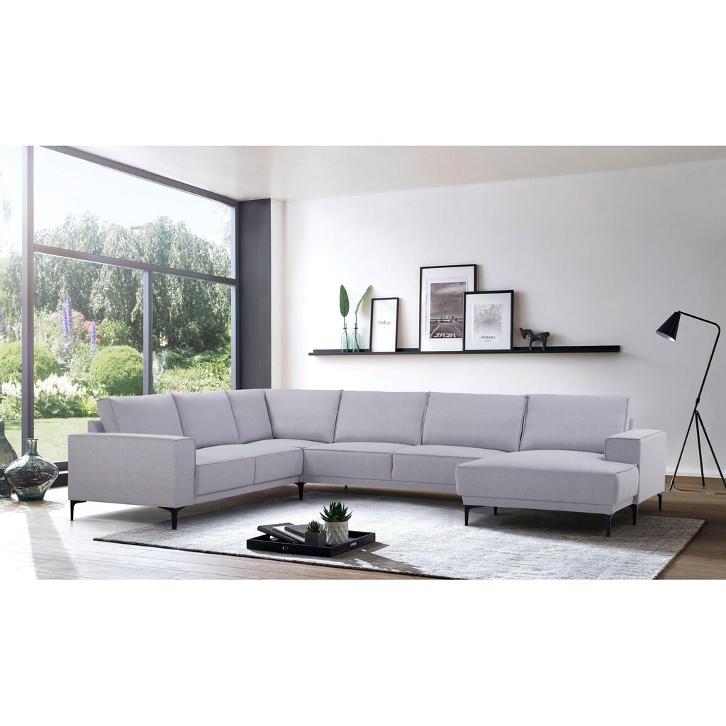 Places of Style Wohnlandschaft »OLAND XXL 342 cm, U-Form,«