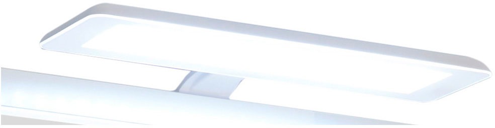 Saphir Badmöbel-Set »Quickset Mineralmarmor-Waschtisch mit LED-Spiegel, 101 cm breit«, (4 St.), Waschplatz, 2 Türen, 1 Schublade, seitliche Ablagen, Bad-Set
