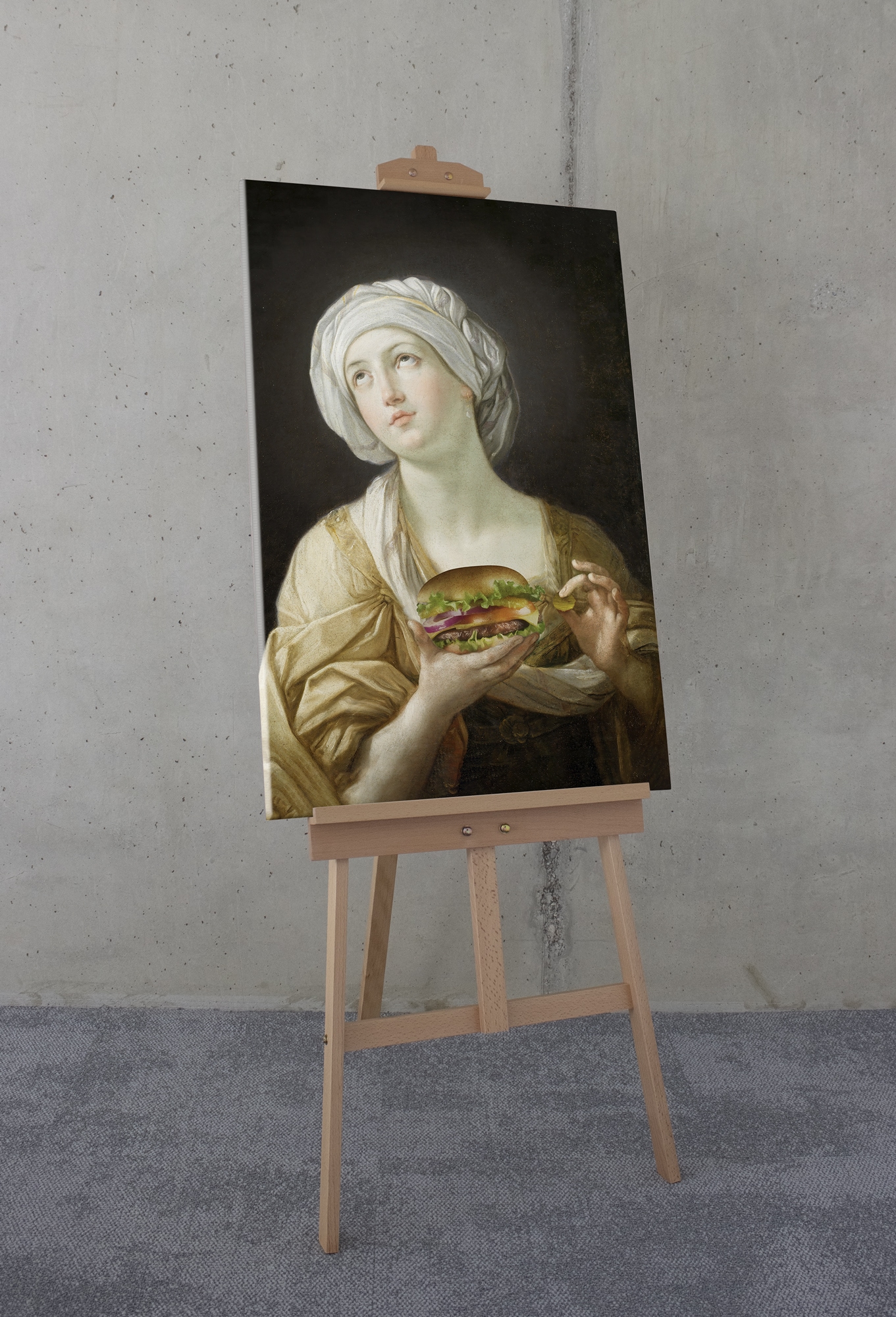 Komar Leinwandbild »Heal-thy Burger - Größe 60 x 90 cm«, Natur, (1 St.), Keilrahmenbild mi Echtholzrahmen