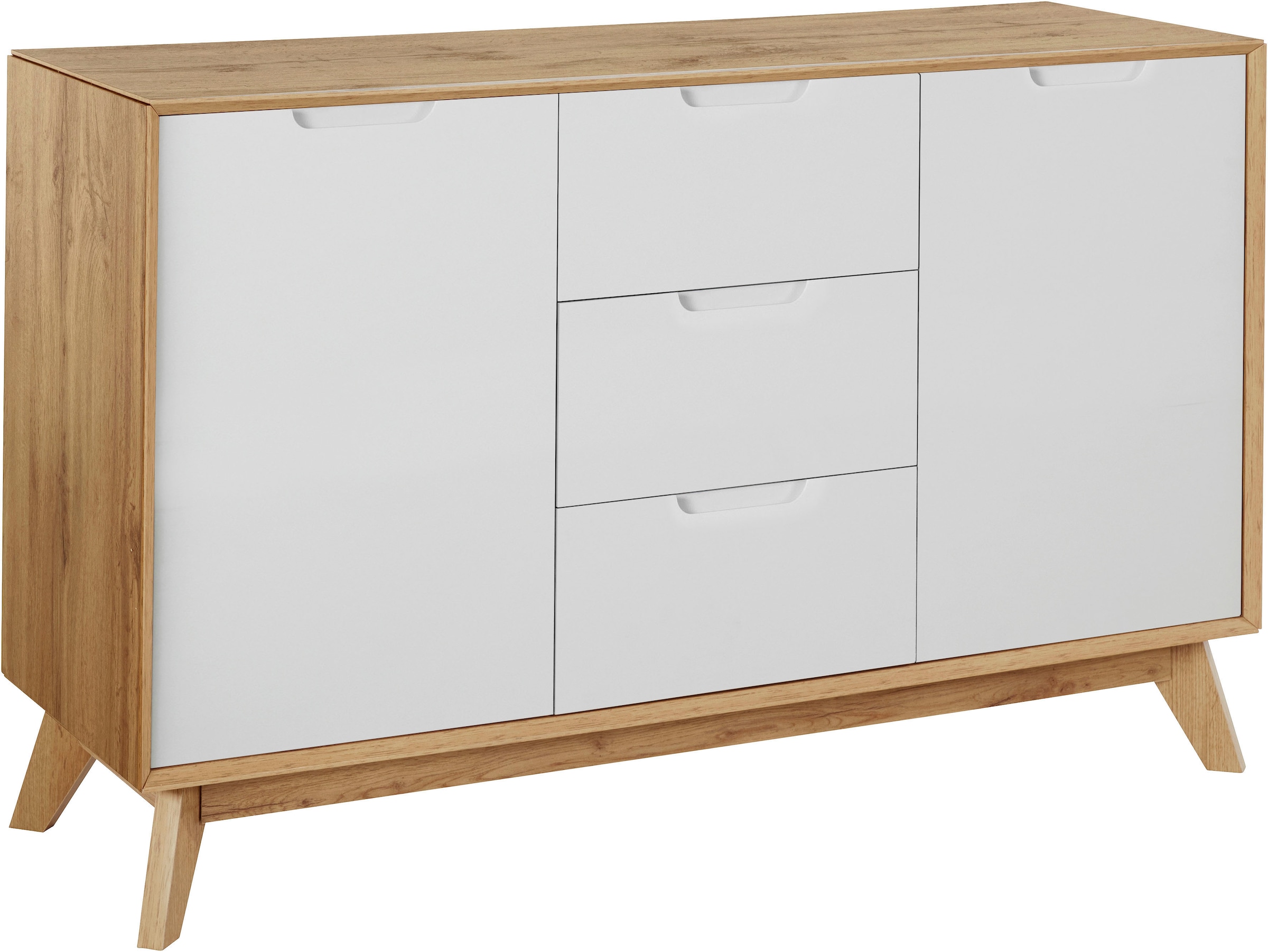 andas Sideboard »Pandrup«, mit 3 Schubkästen und 2 verstellbare Einlegeböden, B:120 cm, H:75 cm