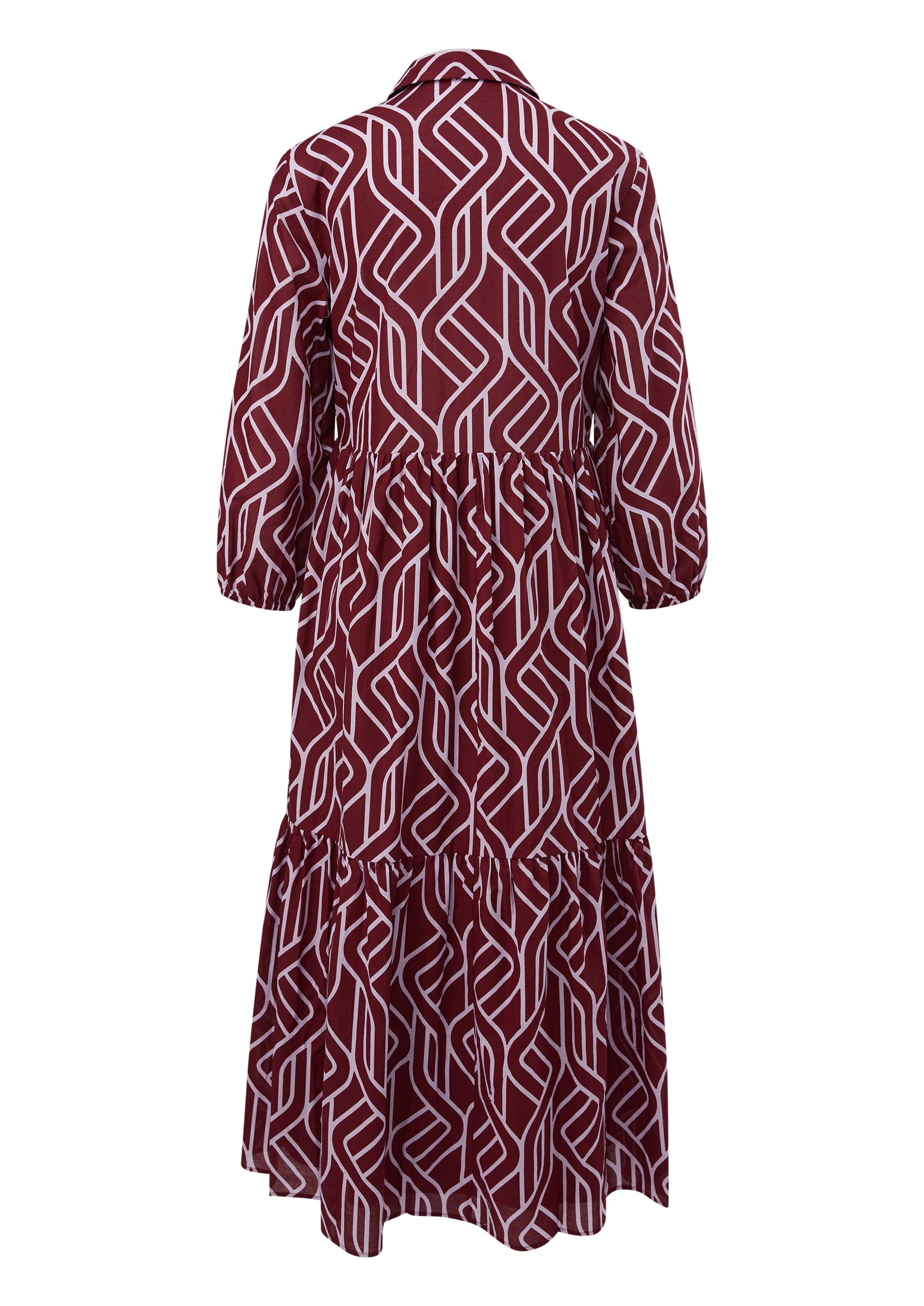 s.Oliver BLACK LABEL Tunikakleid, Langarm mit Allover-Print