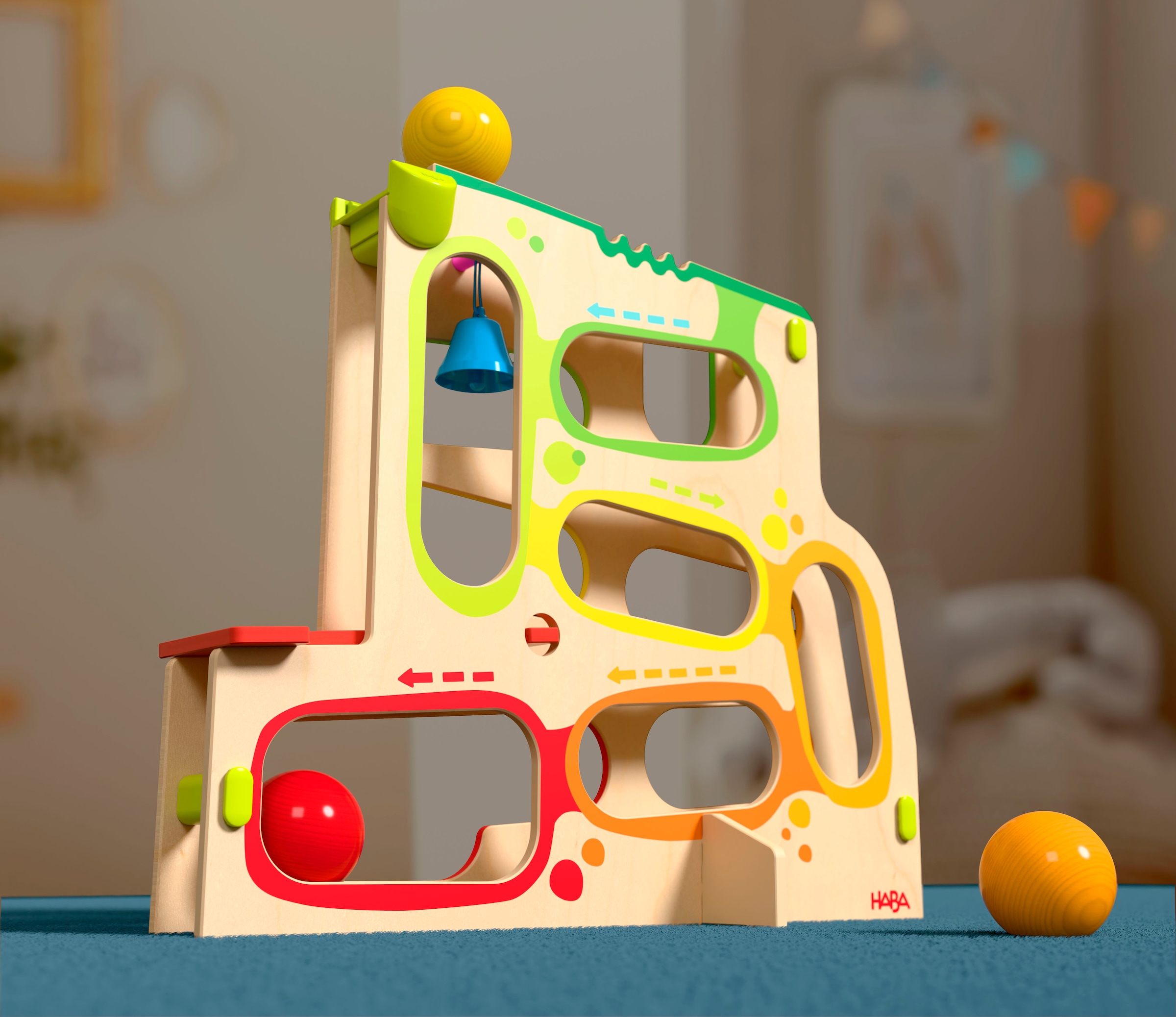 Haba Kugelbahn »Stand-Kugelbahn Kullerrum« mit Soundeffekt