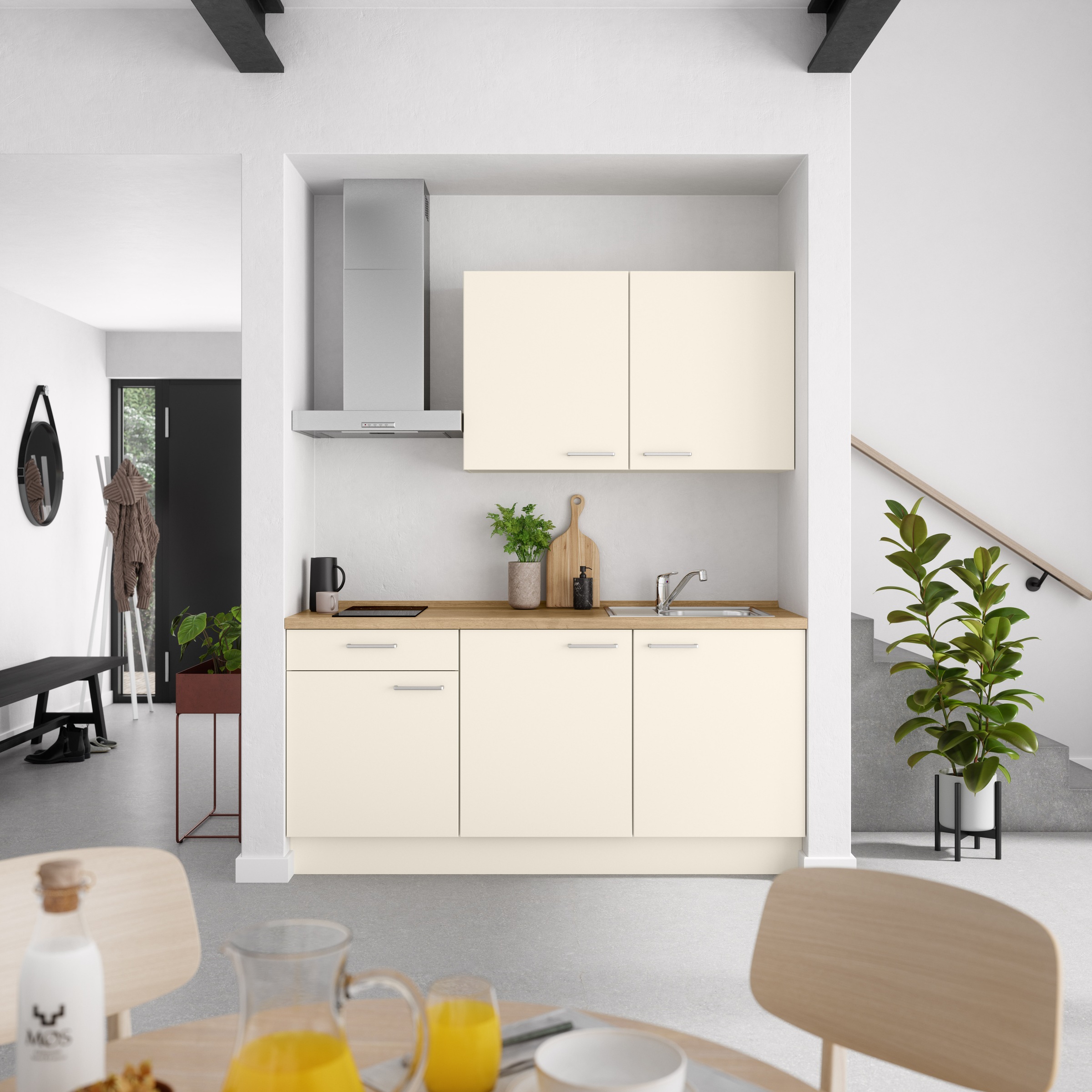 nobilia® Küchenzeile »"Touch I"«, vormontiert, Ausrichtung wählbar, Breite 180 cm, wahlw. mit E-Geräten