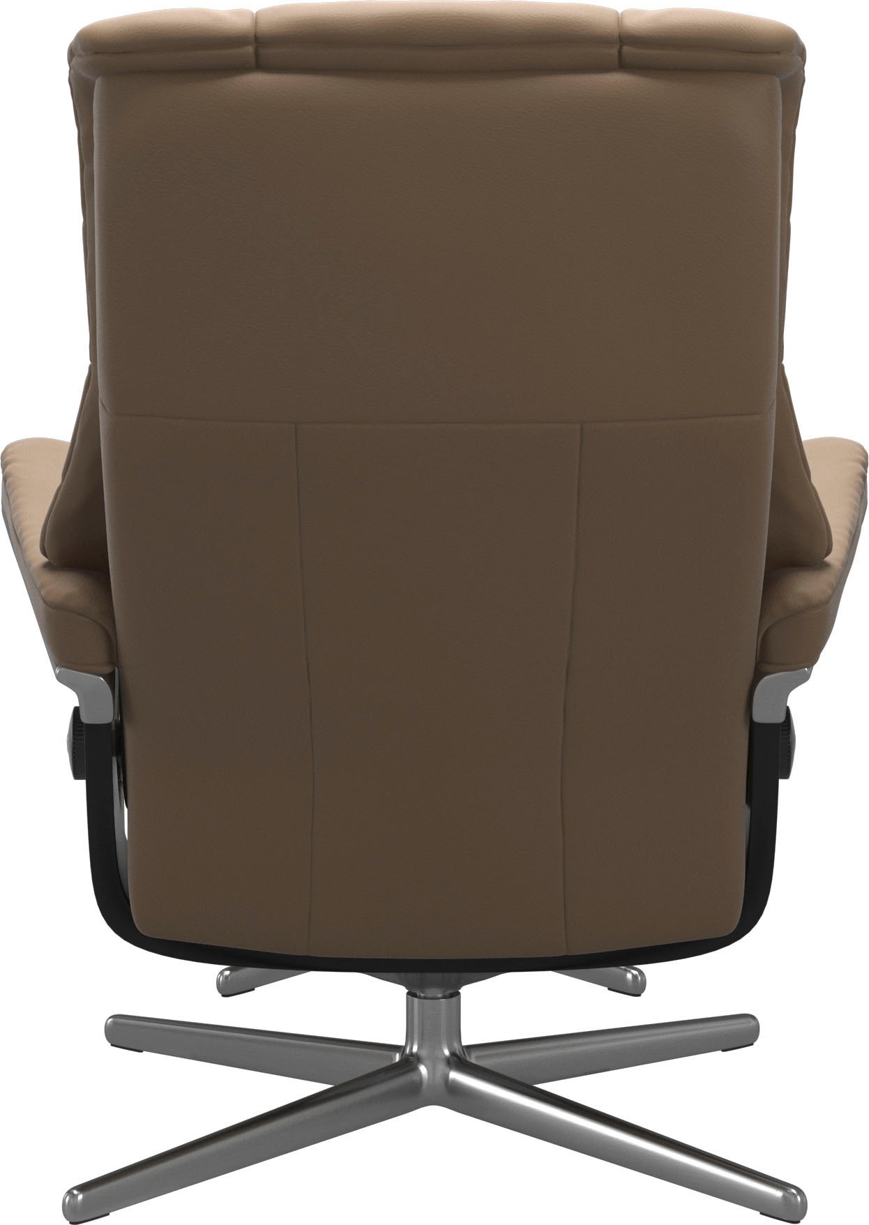 Stressless® Relaxsessel »Mayfair«, (Set, Relaxsessel mit Hocker), mit Hocker, mit Cross Base, Größe S, M & L, Holzakzent Schwarz