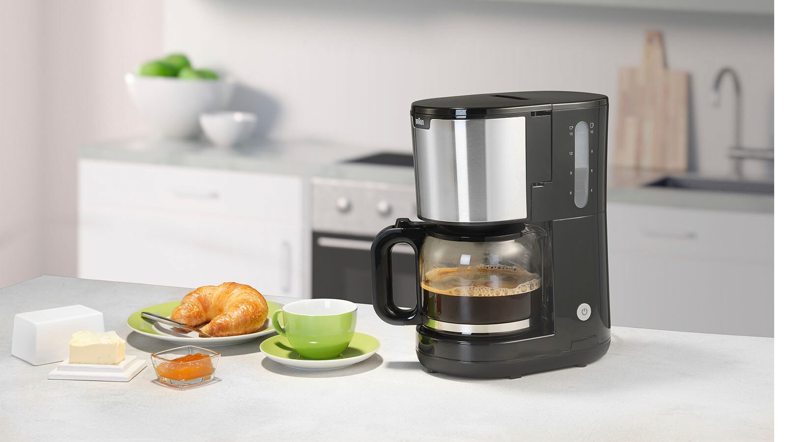 Braun Filterkaffeemaschine »PurShine KF1500 BK«, 1,7 l Kaffeekanne, Papierfilter