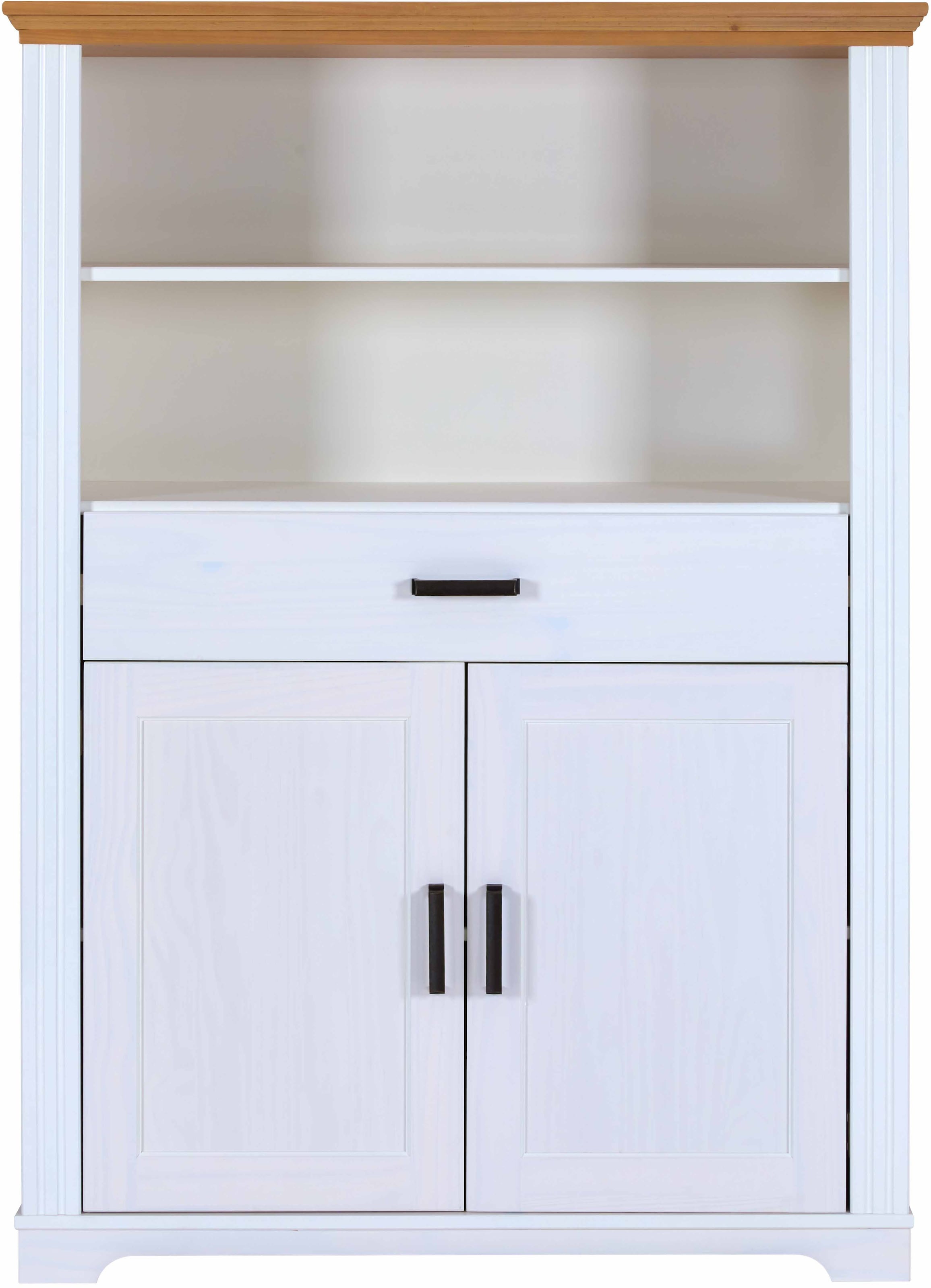 Inter Link Highboard »Highboard Maluno« 1 Stk. tlg. Kiefer Massiv, Soft-Close, Stauraum, BxTxH: ca. 117,2 x 41 x 163 cm