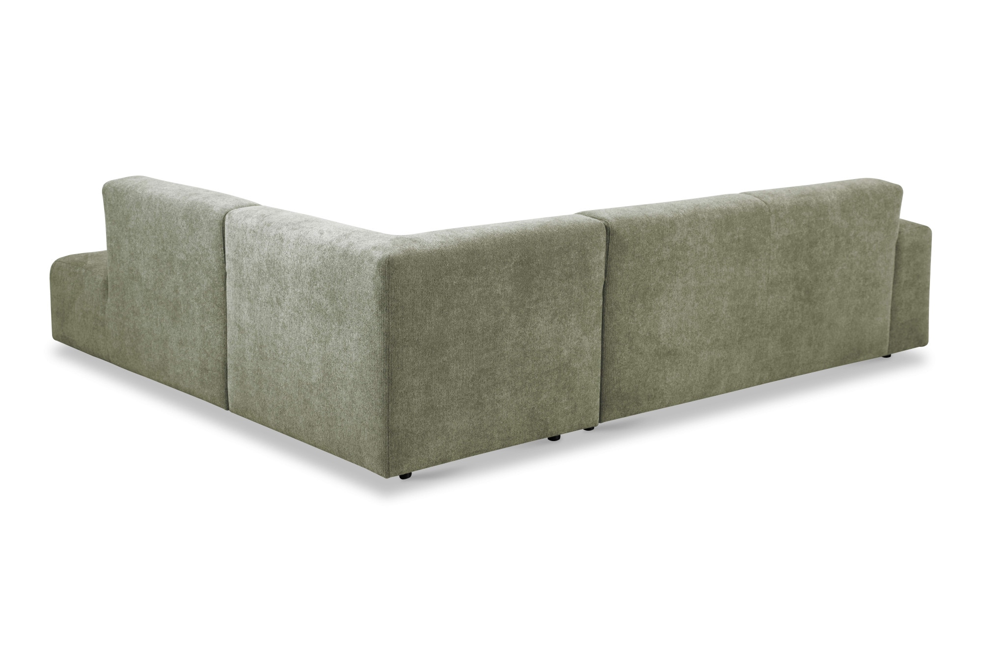 andas Ecksofa »Linkka, Breite 282 cm«, L-Form, in einem weichen Chenille-Stoff, mit Wellenunterfederung