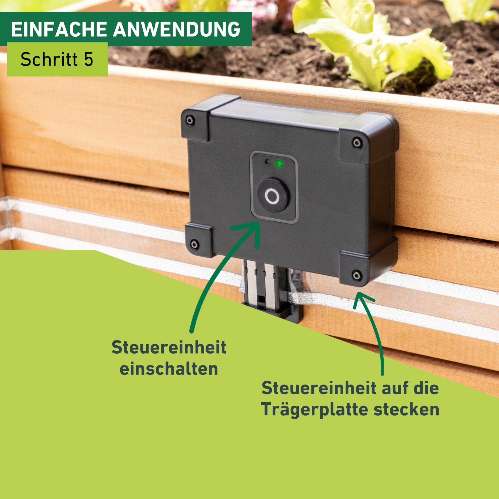 Windhager Schneckenkante »elektrisch inkl. 10 m Barrierestreifen, Schneckenabwehr e-FENCE« für Hochbeete, Schneckenband selbsklebend