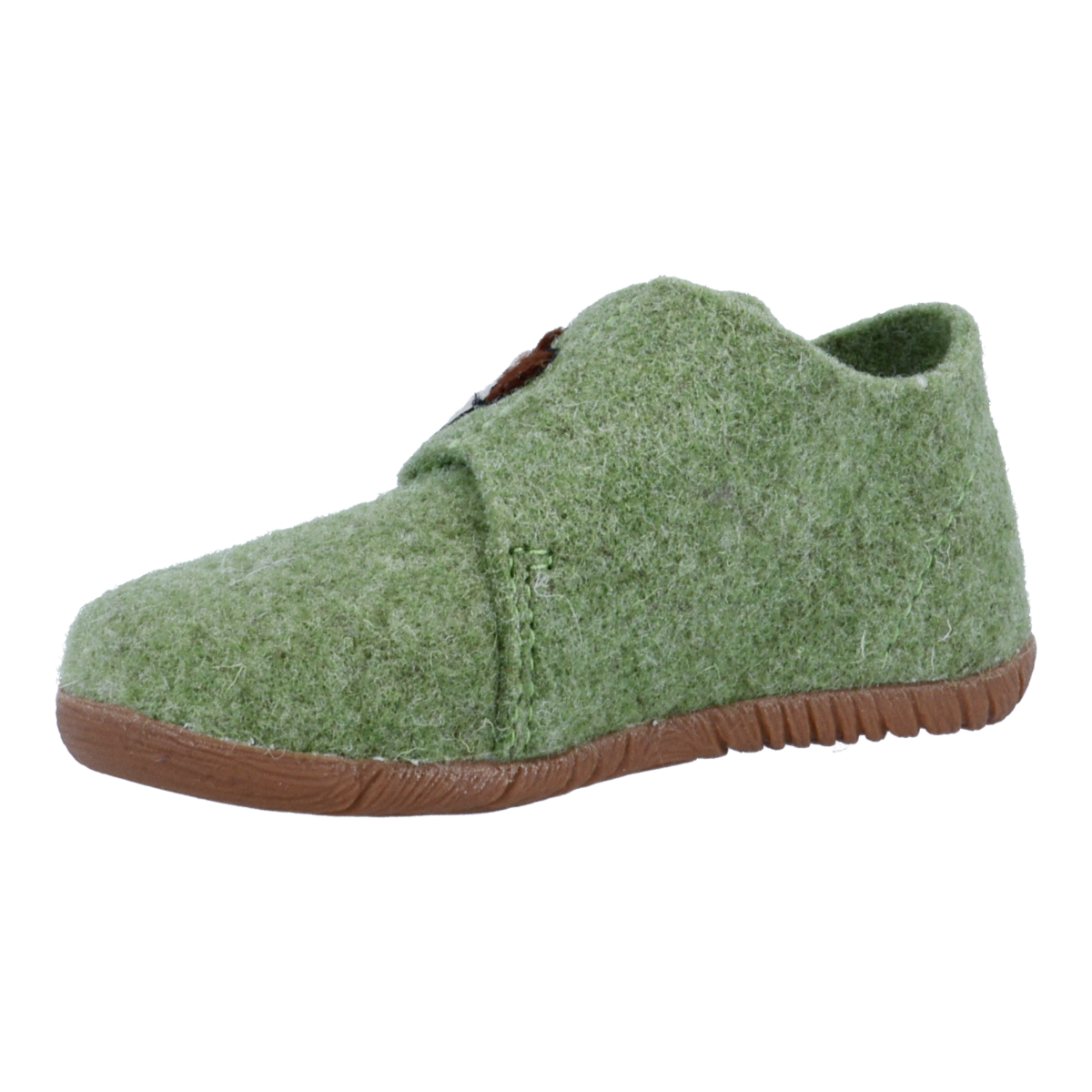 Richter Hausschuh »Filzi (Felt)«  Klettschuh mit Logo-Aufnäher, Größenschablone zum Download