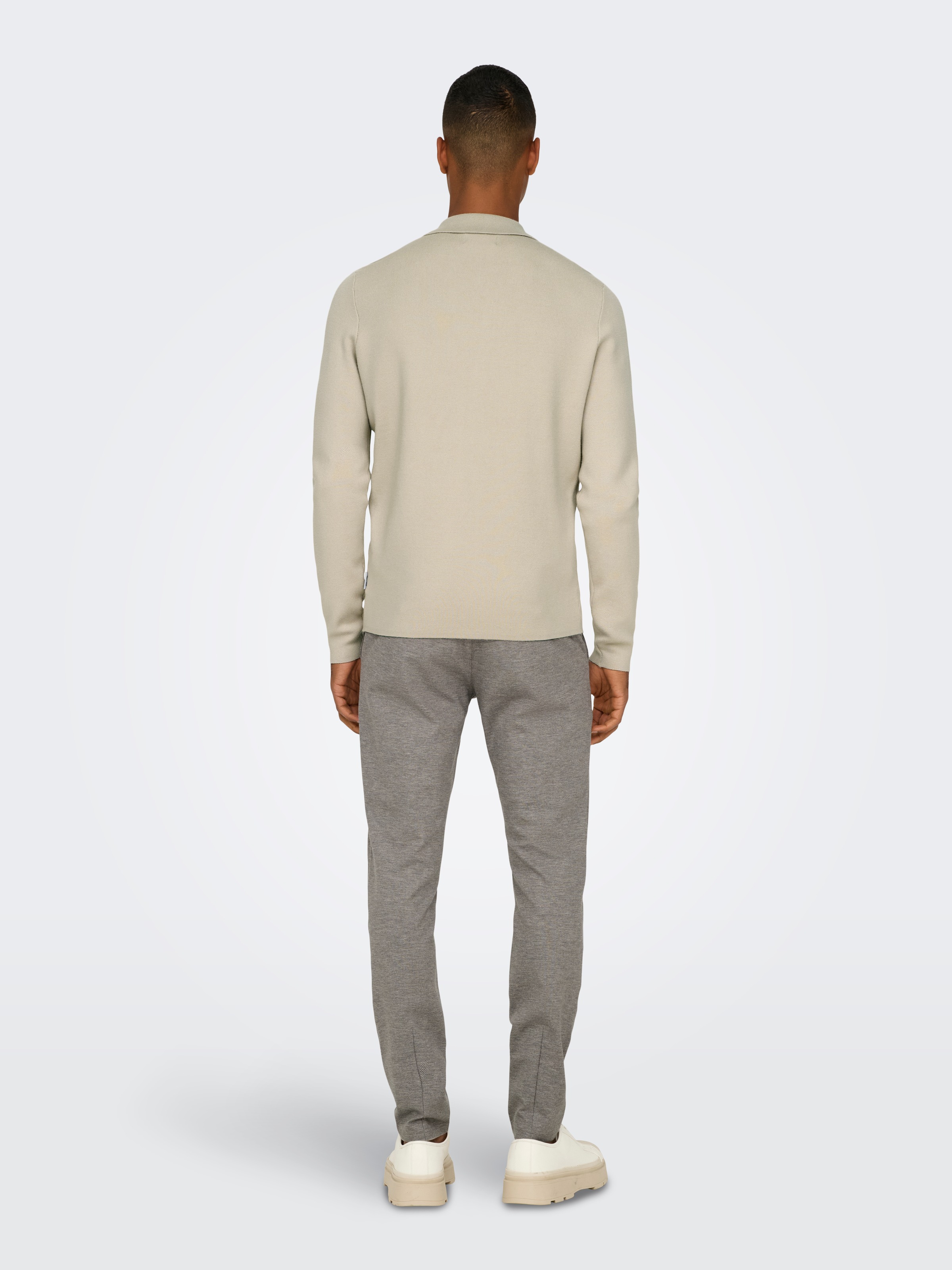 ONLY & SONS Polokragenpullover »ONSCOOPER REG LS 12 HALF ZIP POLO«