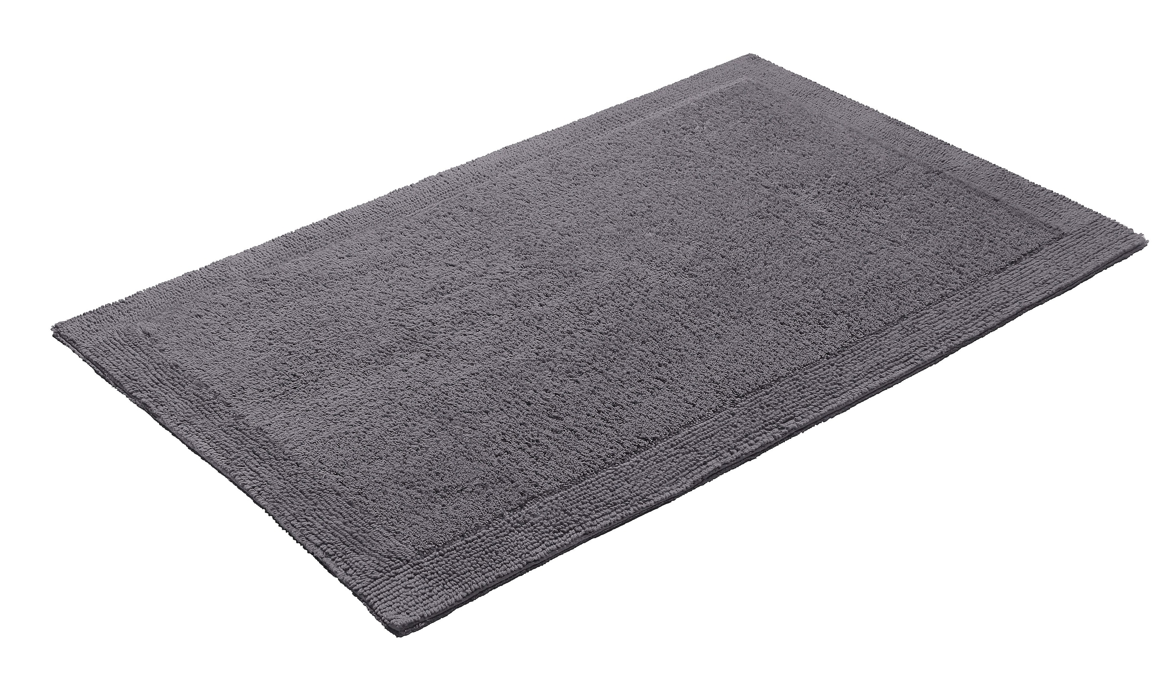 my home Badematte »Kapra, Badvorleger, Badezimmer Teppich«, beidseitig nutzbar-fußbodenheizungsgeeignet-strapazierfähig, mit Bordüre, Badteppich, Badematte