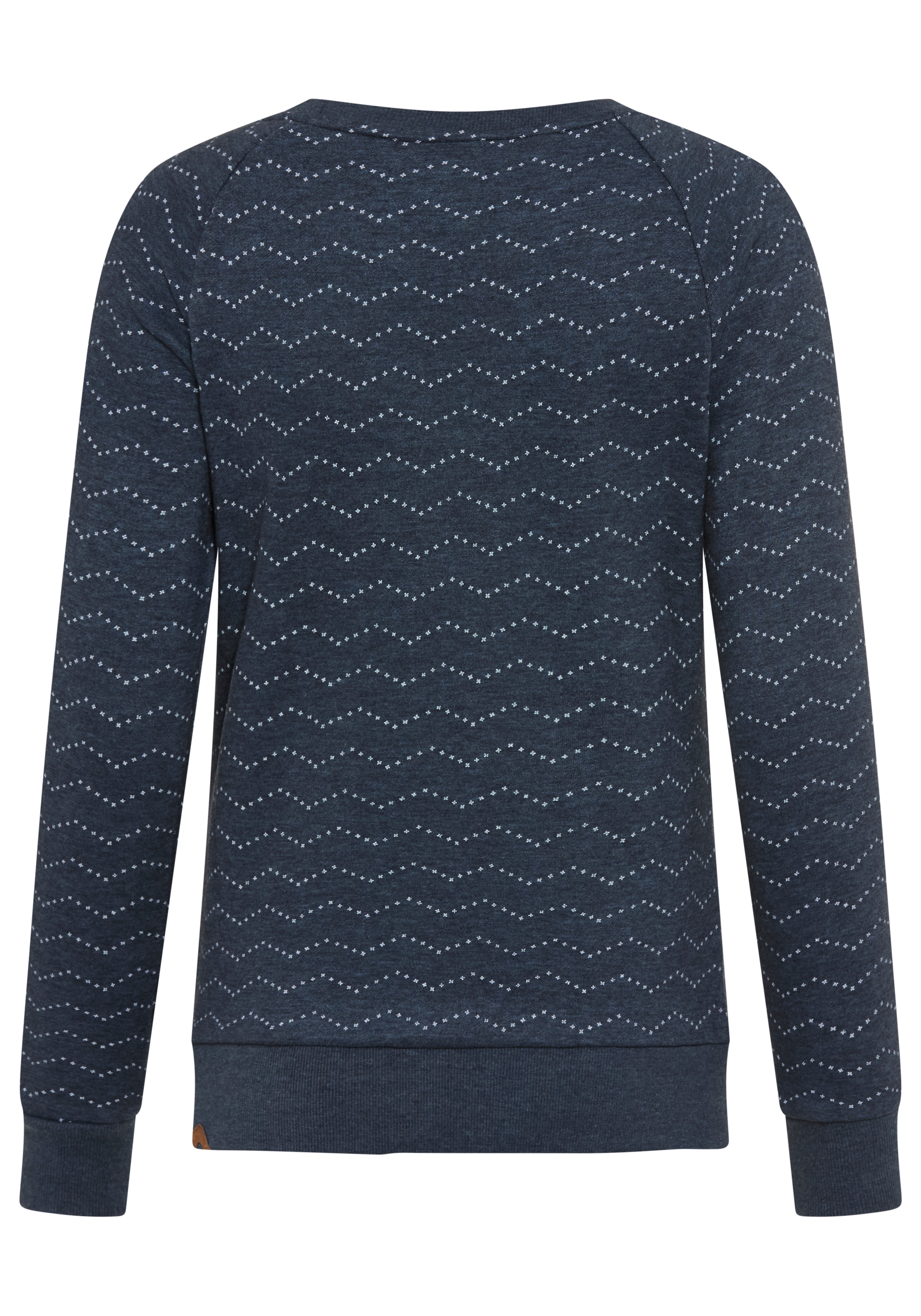 Ragwear Sweatshirt »DARIA ZIG ZAG O«, mit Zierknöpfen am Ausschnitt
