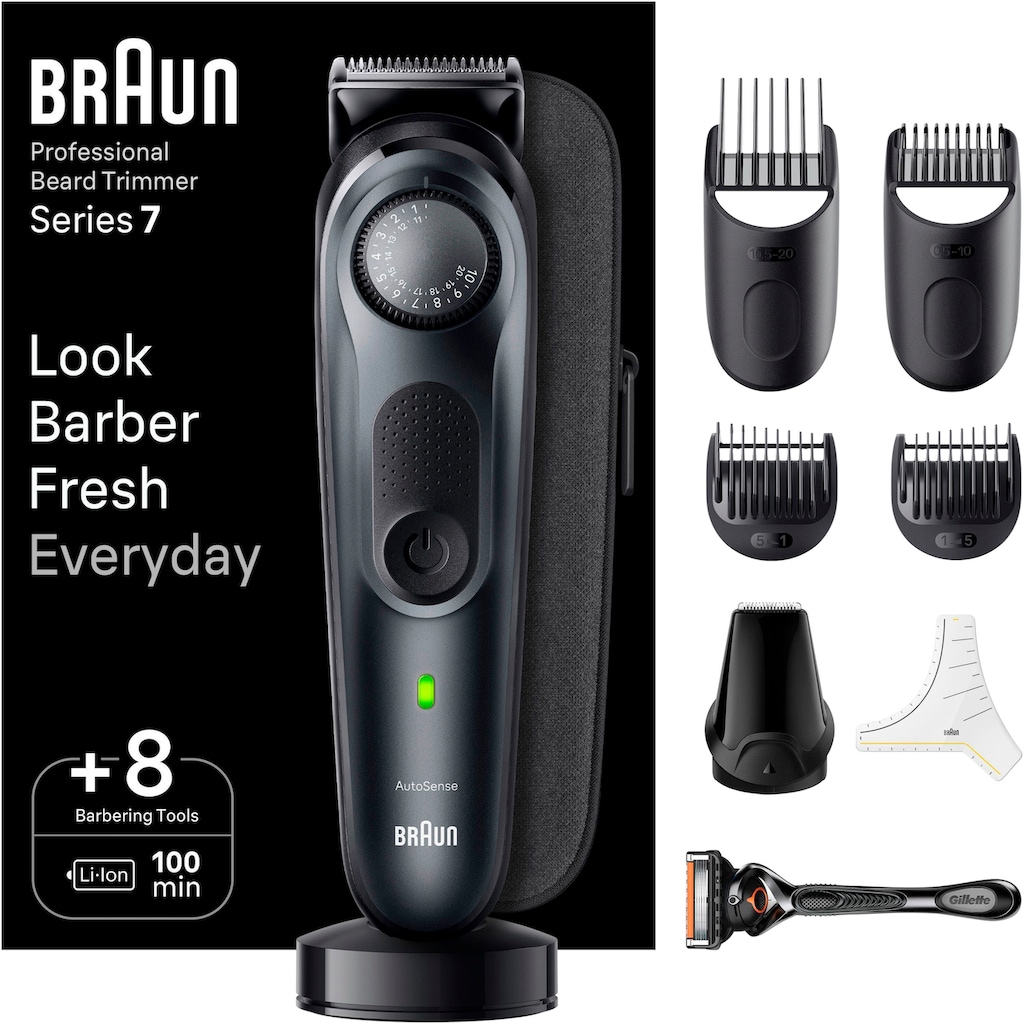Braun Haarschneider »Barttrimmer BT7441«, 40 Einstellungen, Wasserdicht