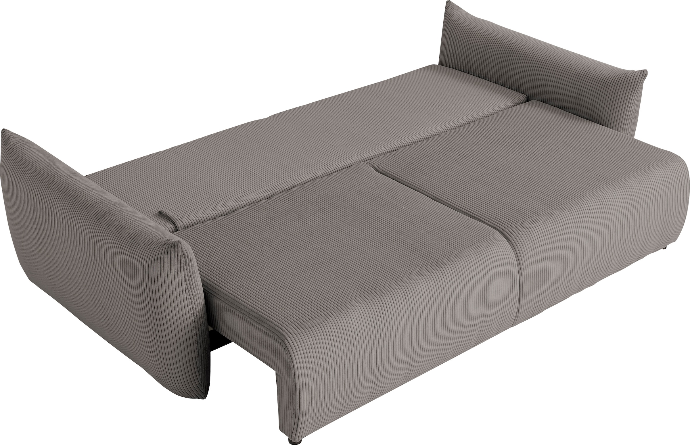 INOSIGN 3-Sitzer »MAVAS Schlafsofa mit Bettkasten«, ca.240/108cm (Liegefläche 212/145 cm), Cord, Chenille, Struktur