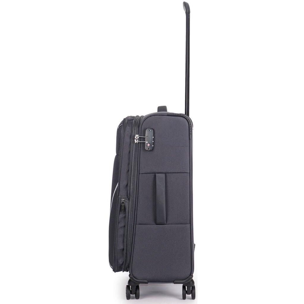 Stratic Weichgepäck-Trolley »Strong M, anthracite«, 4 Rollen