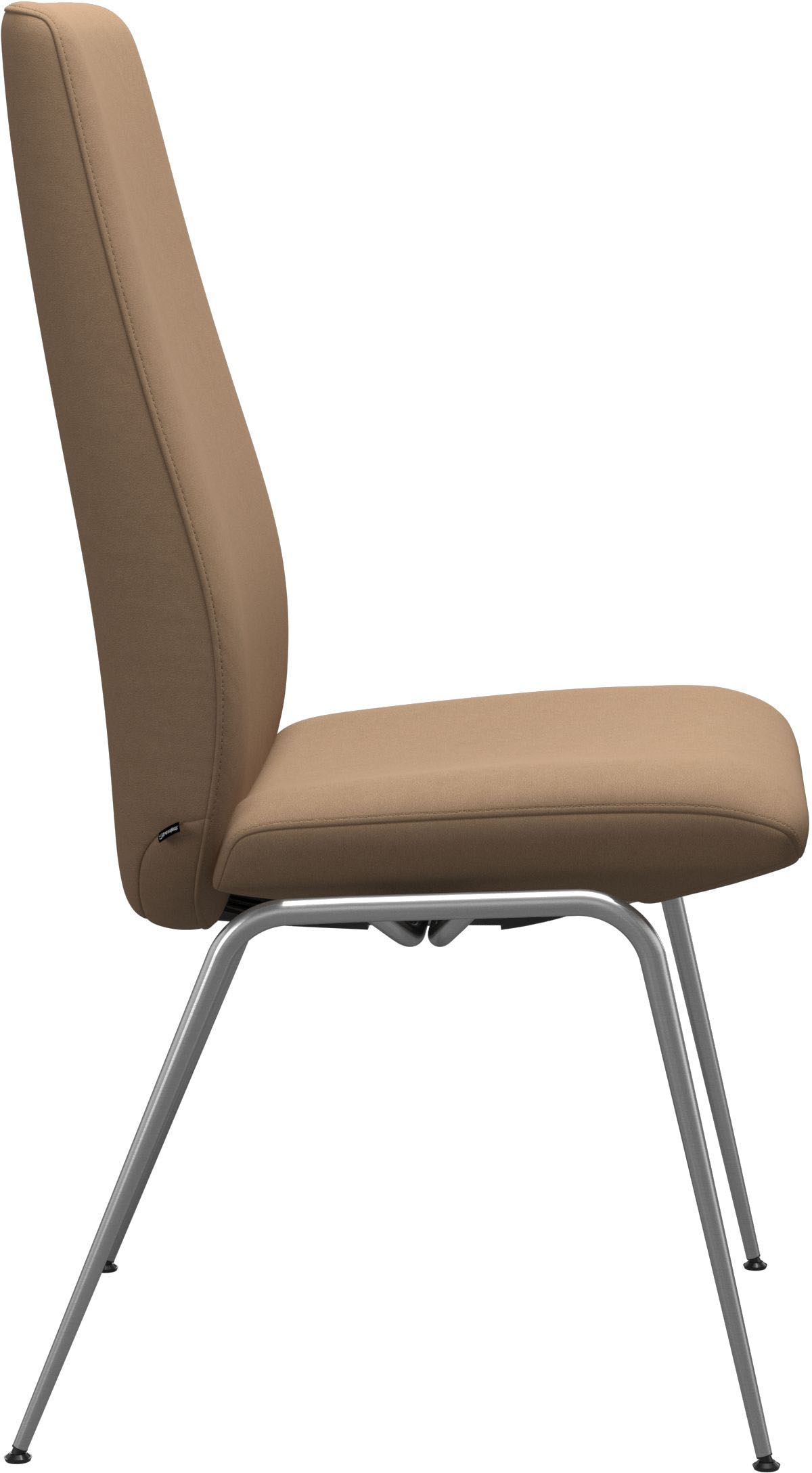 Stressless® Polsterstuhl »Laurel«, Microfaser DINAMICA, High Back, Größe L, mit Beinen aus Stahl in Chrom matt