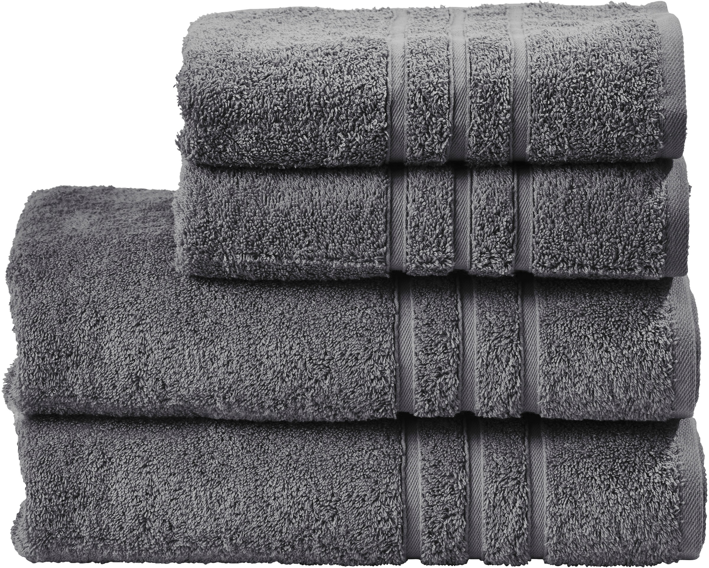 done.® Handtuch Set »Daily Uni«, (Set, 4 St., 2 Handtücher (50x100 cm)-2 Du günstig online kaufen