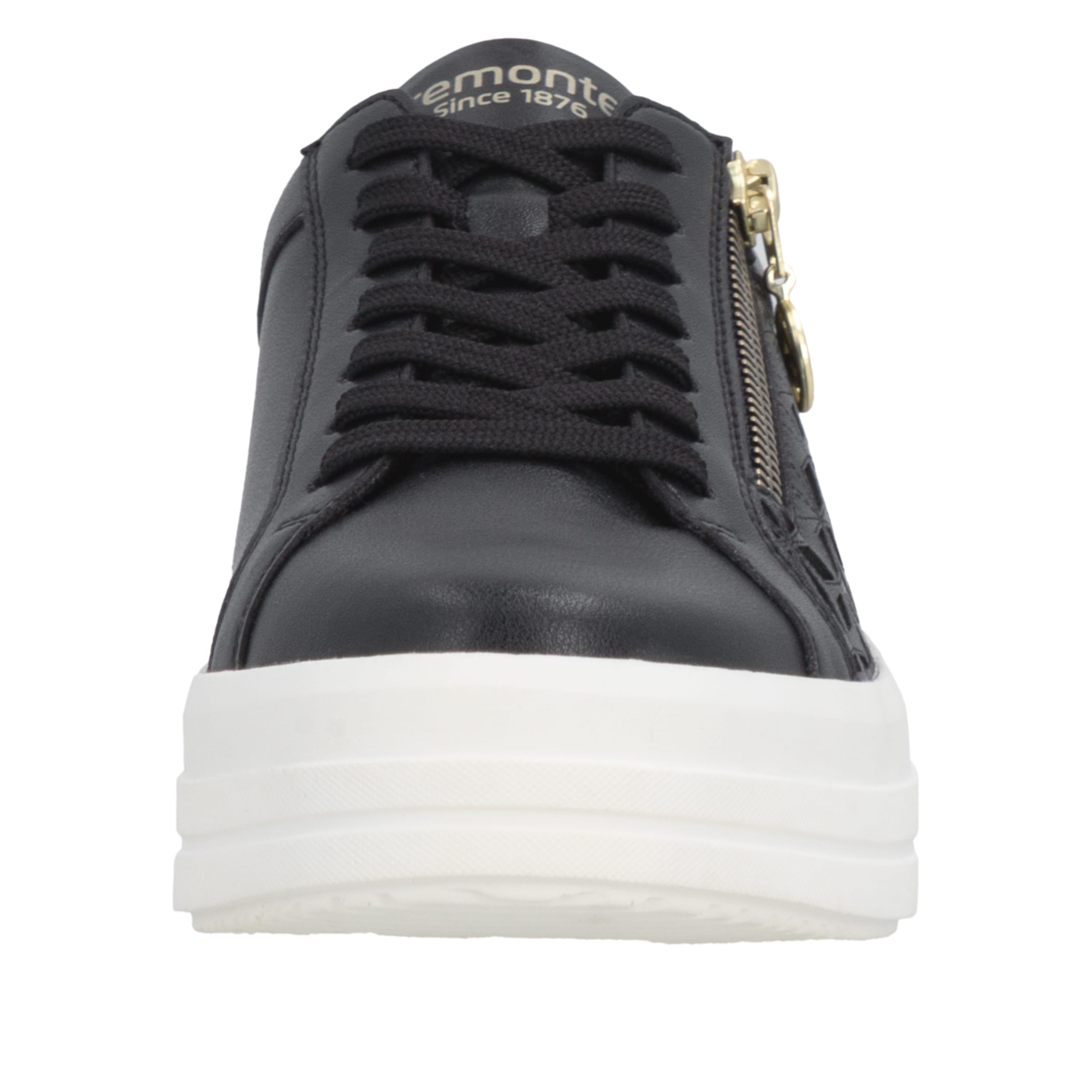 Remonte Plateausneaker  Halbschuh, Schnürschuh mit Perforation und seitlichem Reißverschluss