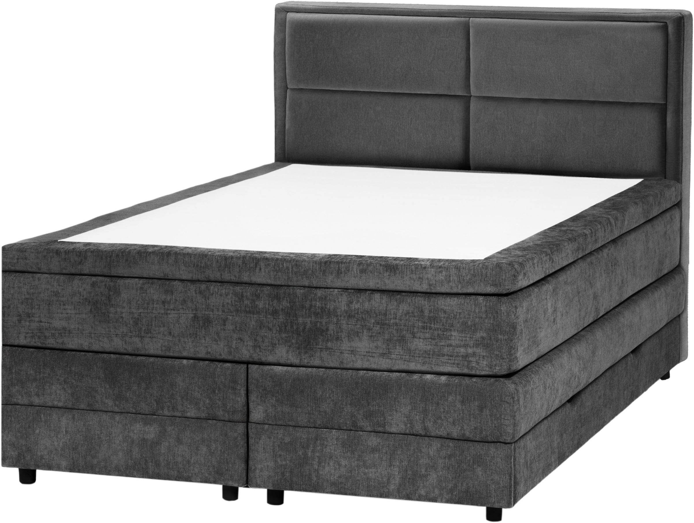 OTTO home Boxspringbett »FYNNA in den Breiten 140 & 180cm erhältlich, inkl. Bettkasten« inkl. Topper, erhältlich in verschiedenen Farben