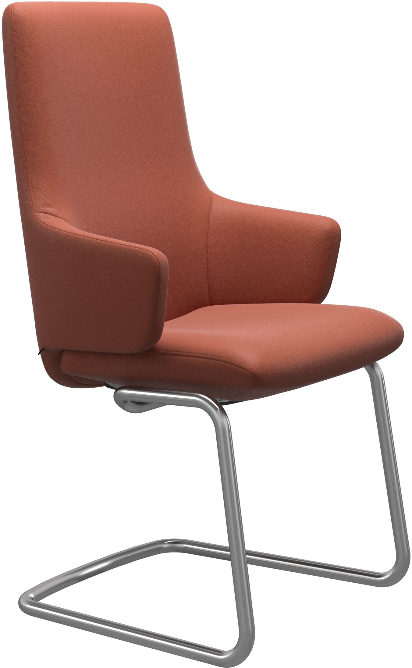 Stressless® Polsterstuhl »Laurel«, Leder PALOMA, High Back mit Armlehne, Größe L, mit Beinen aus Stahl in Schwarz matt