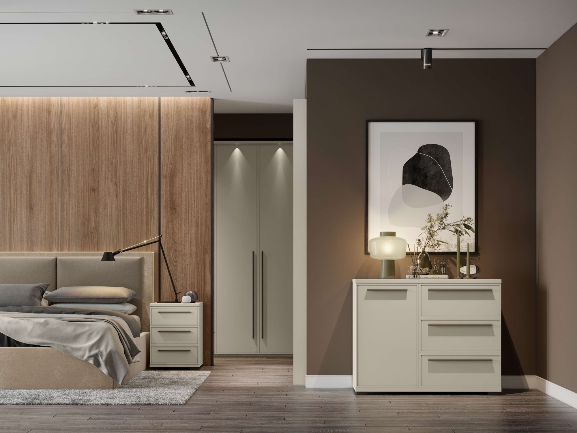 Places of Style Nachtkonsole »Opera Nachtkommode, Nachttisch, 2 oder 3 Schubladen, Made in Europe«, UV lackiert, Soft Close Funktion, ideal passend zum Boxspringbet