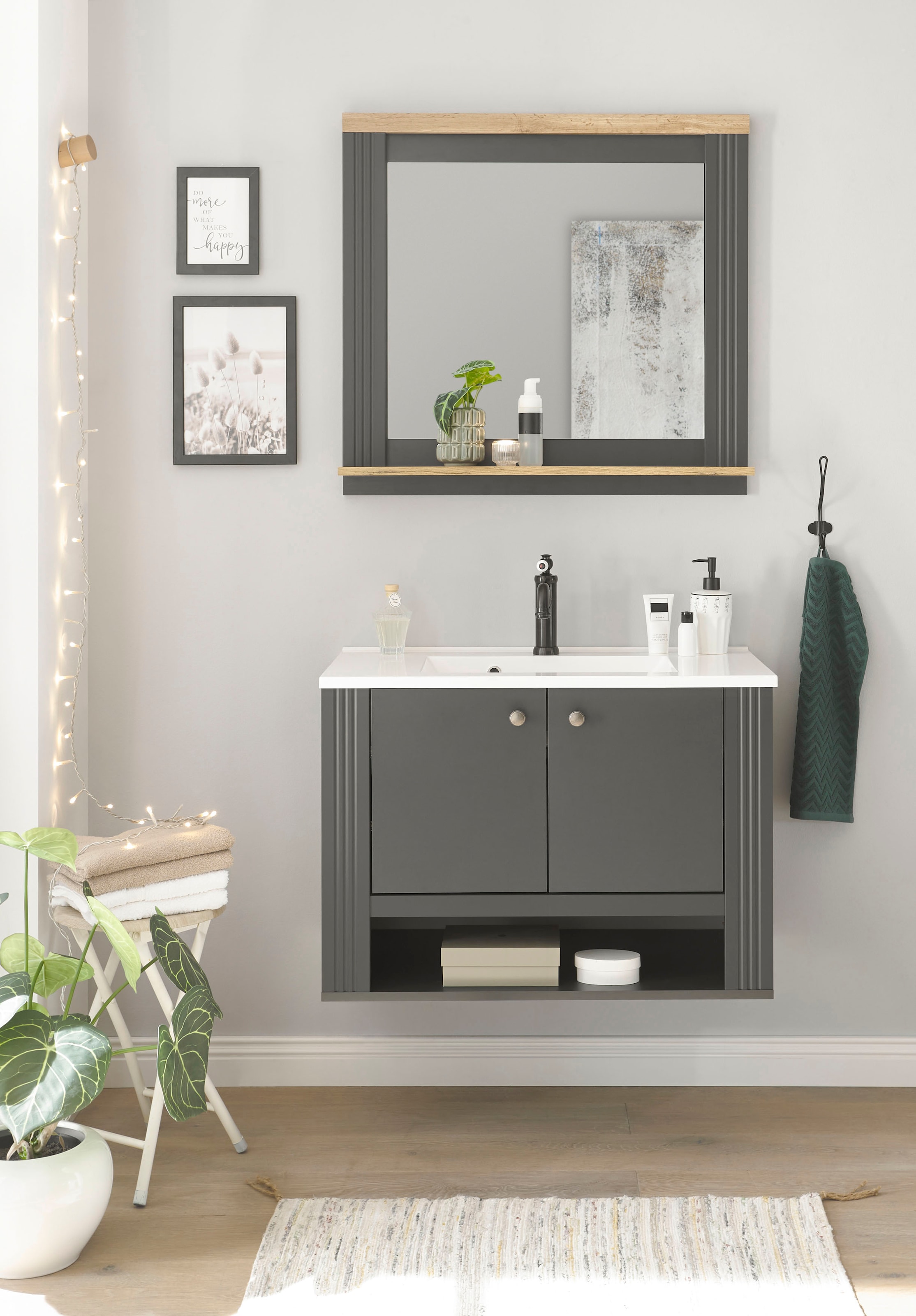 Home affaire Badmöbel-Set »WESTMINSTER, Bad im Landhausstil, 2-teiliges Bad günstig online kaufen