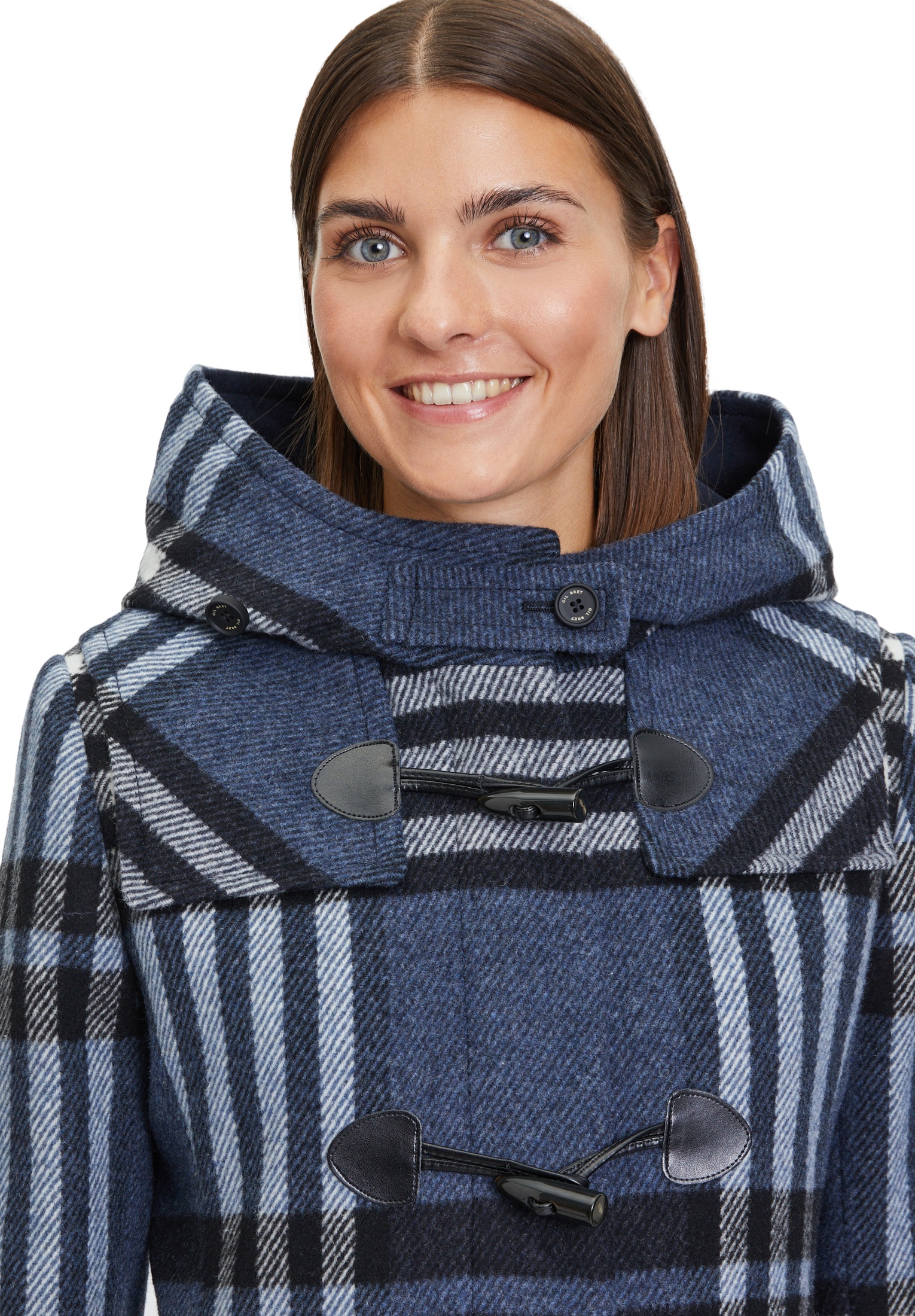 Gil Bret Wolljacke, mit Kapuze, mit Schulterpassen