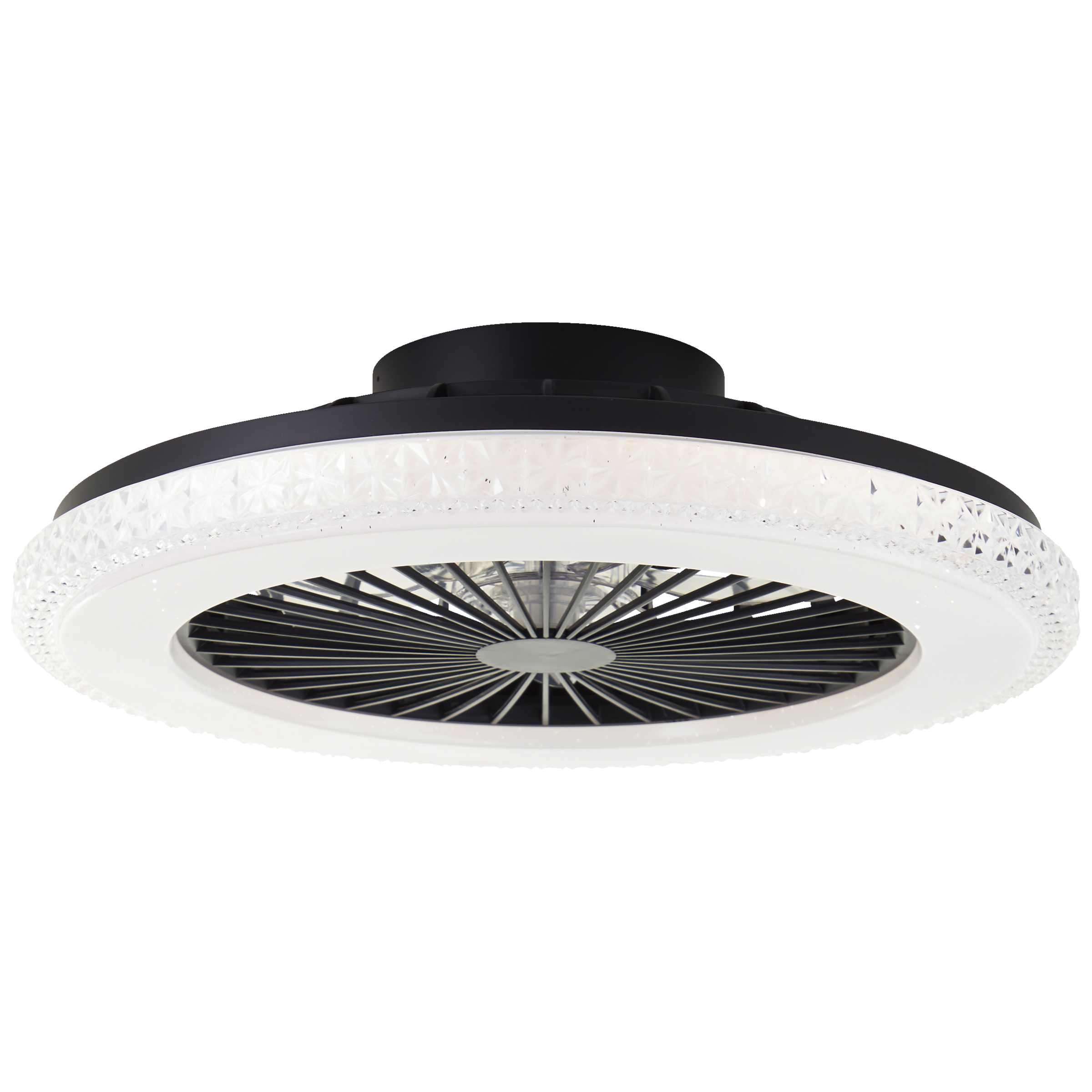 Brilliant LED Deckenleuchte »Badria«, mit Ventilator, 49 cm, digitales RGB, günstig online kaufen
