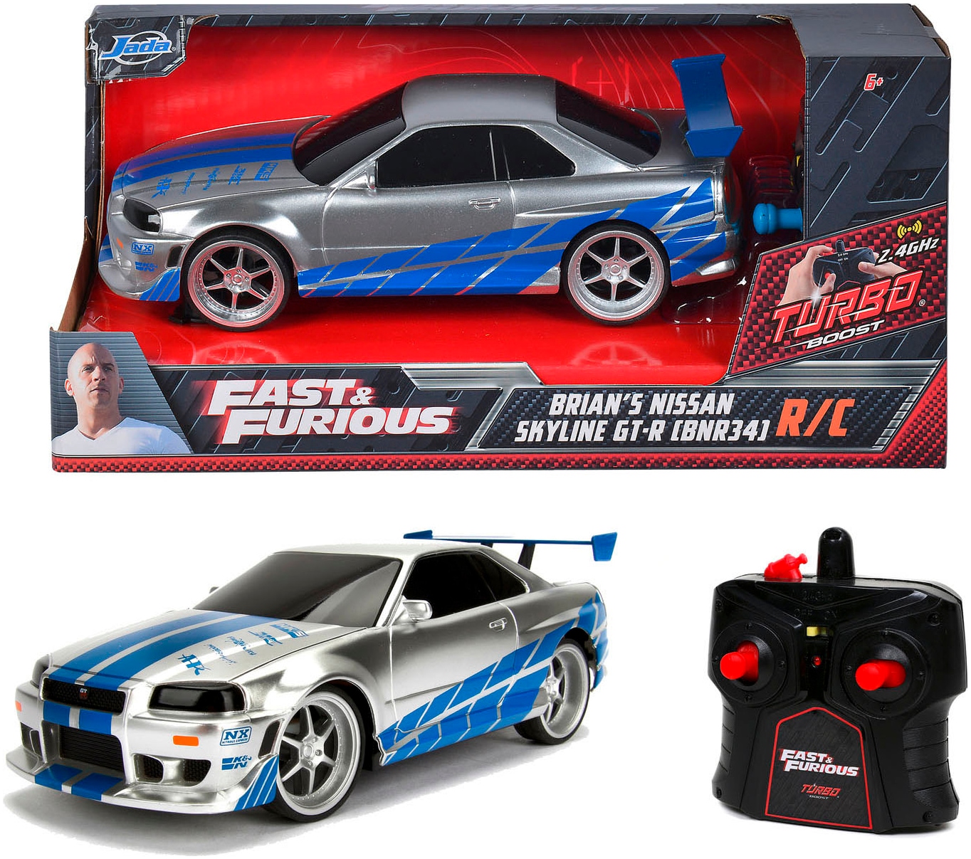 JADA RC-Auto »Fast&Furious RC Nissan Skyline GTR 1:24«
