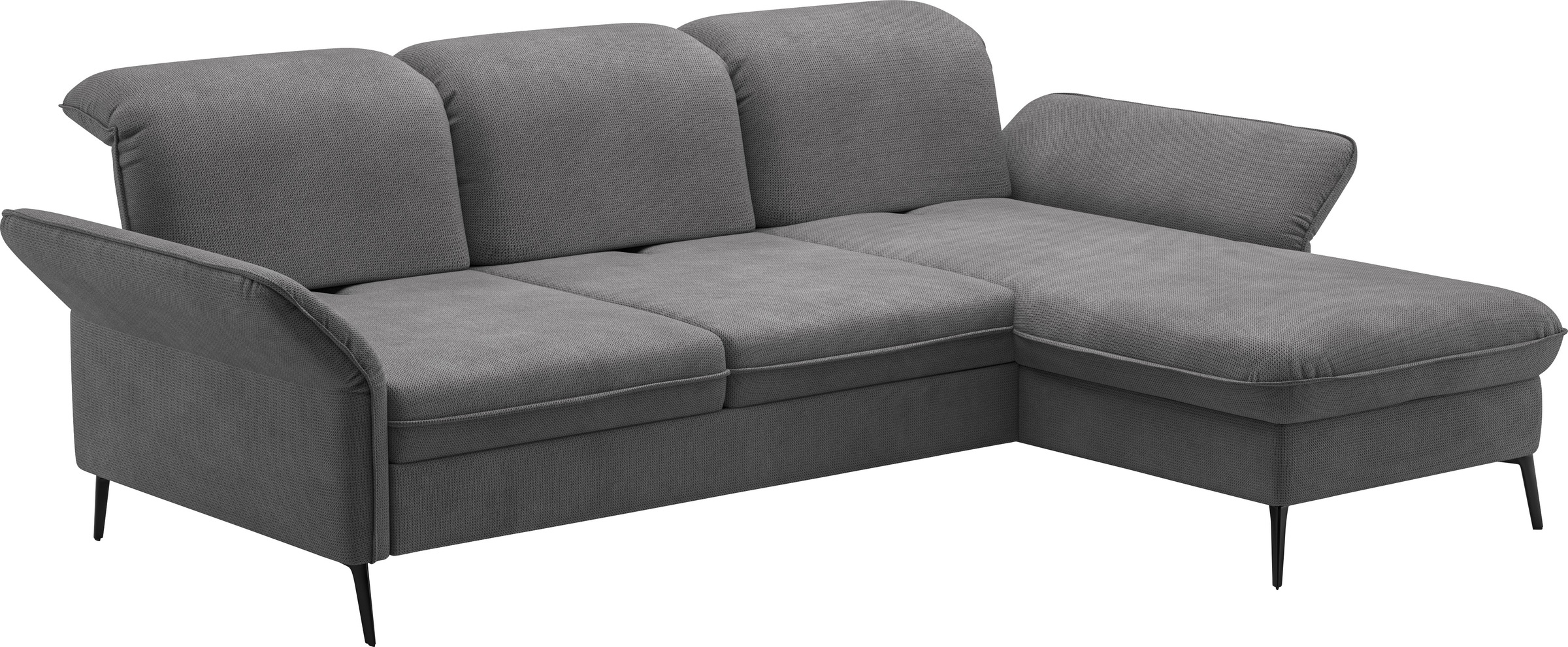 sit&more Ecksofa »Emely, inkl. Sitztiefenverstellung«, wahlweise mit Bettfunktion,Bettkasten,Kopf- & Armteilverstellung