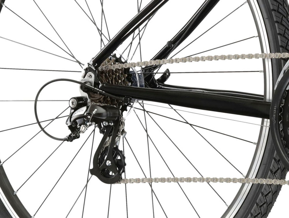 Kross Crossrad »KROSS Crossbike Evado 2.0 28" schwarz 21 Gänge«, 21 Gang, Shimano, Tourney Schaltwerk, Kettenschaltung