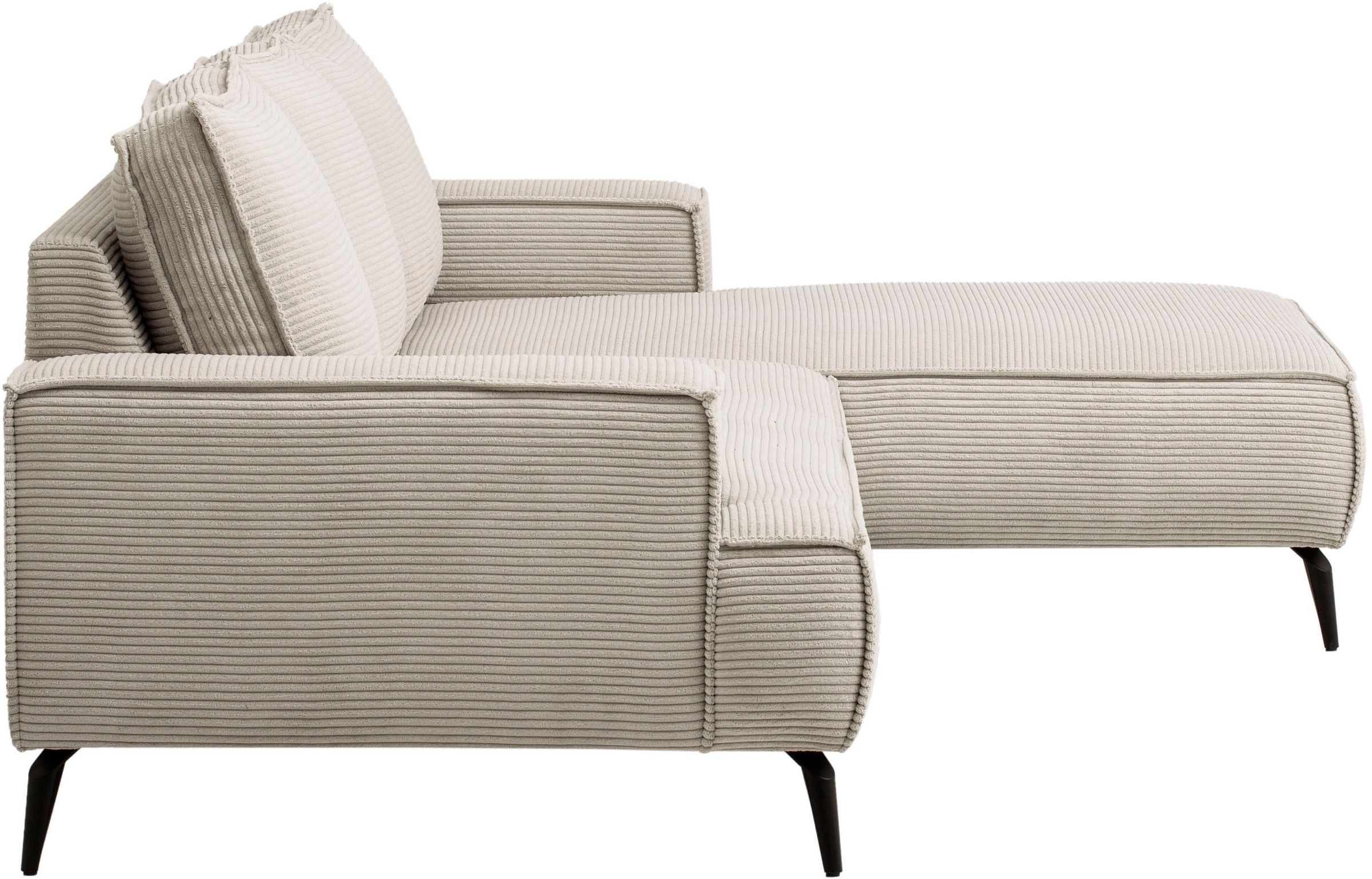 andas Sitzgruppe »TVINNU, Polsterecke L-Form, Schlaffunktion, mit Hocker«, (Set, 2 tlg.), stellbar zum Schlafsofa (Krokodilverbinder)