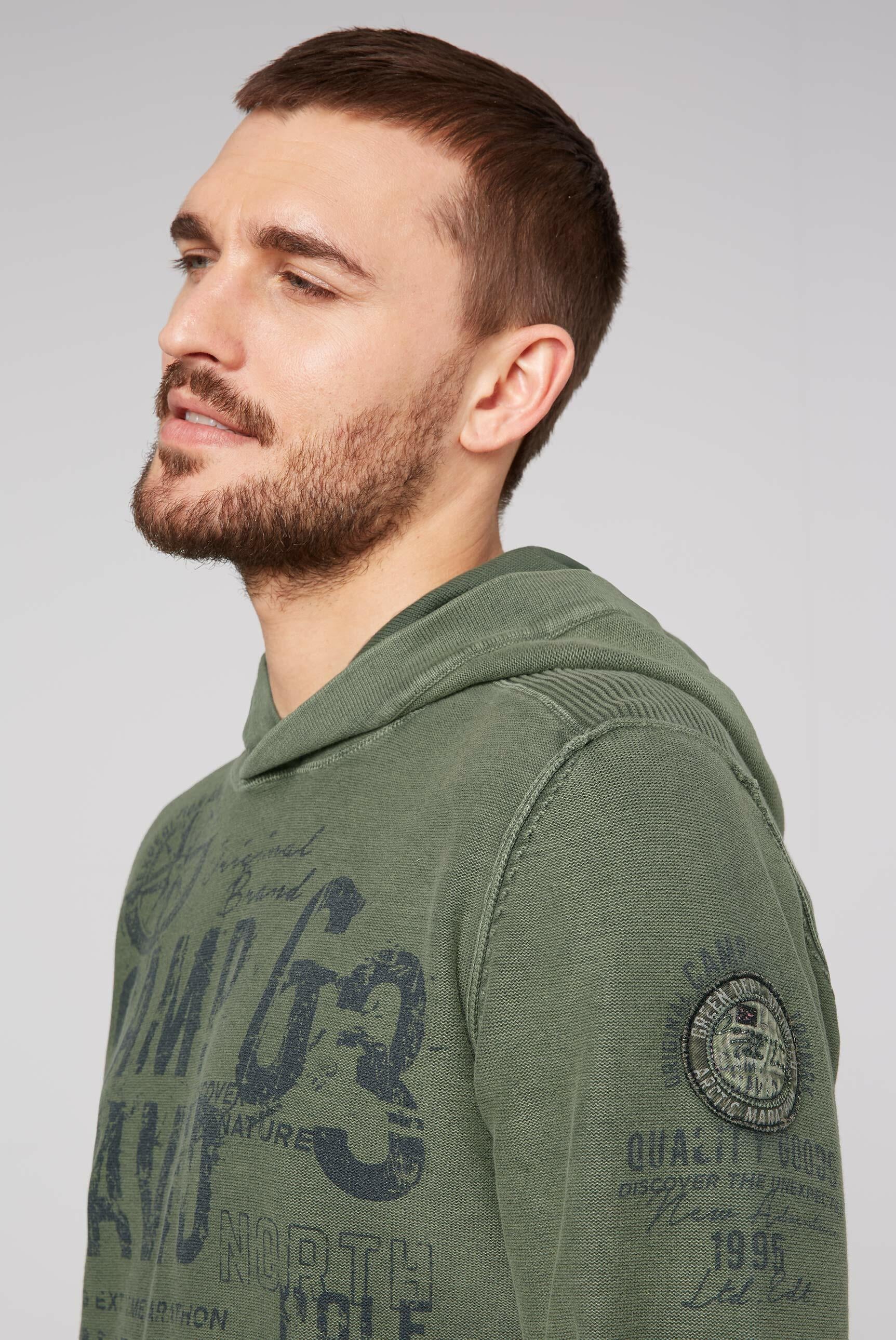CAMP DAVID Kapuzenpullover, in Linksstrick