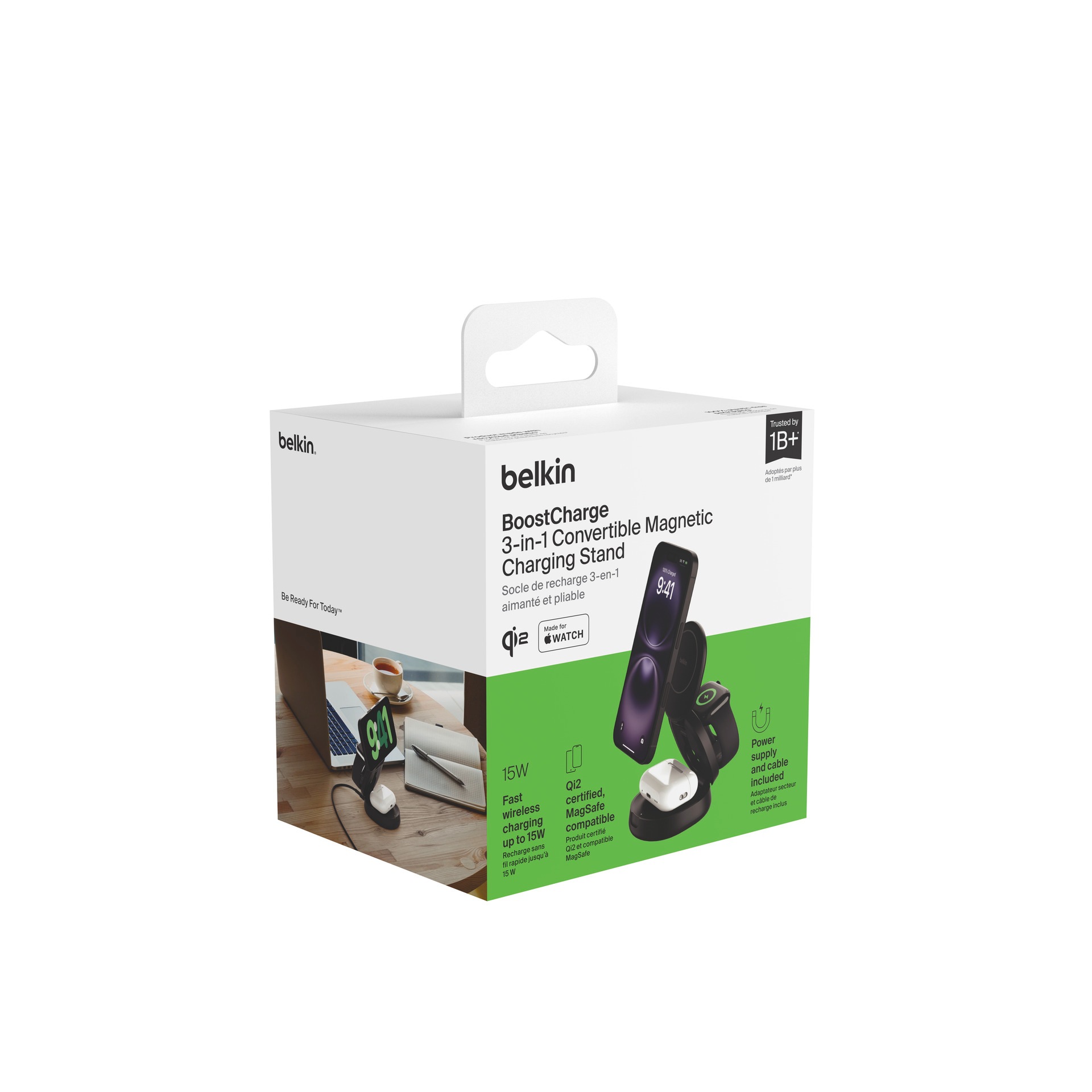 Belkin Wireless Charger »BoostCharge verstellbare magnetische 3-in-1-Ladestation«