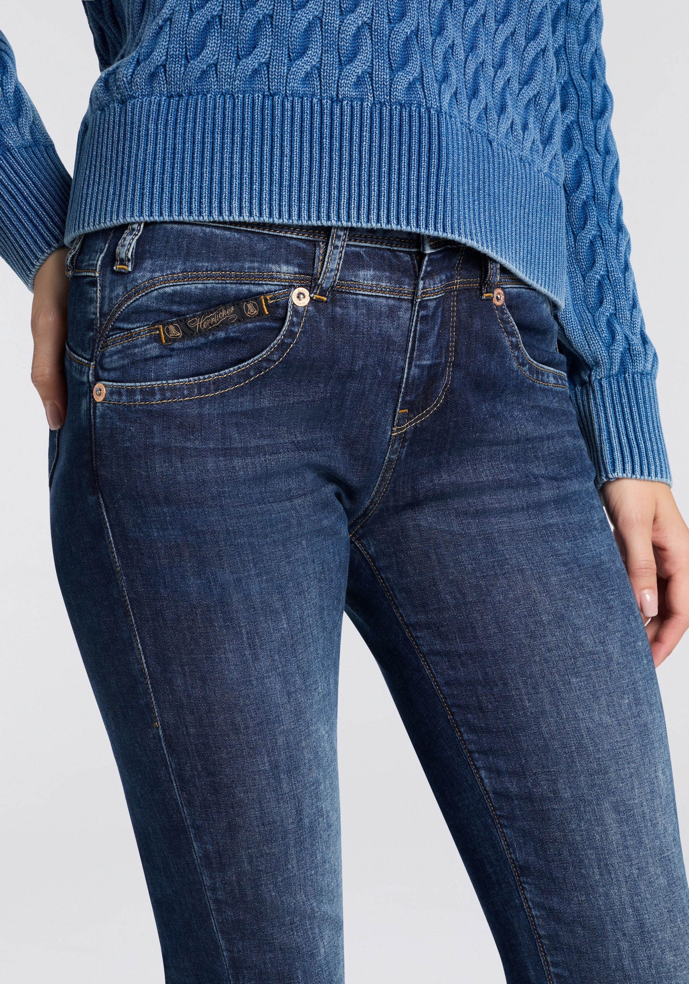 Herrlicher Bootcut-Jeans »Pearl Boot Denim Light«