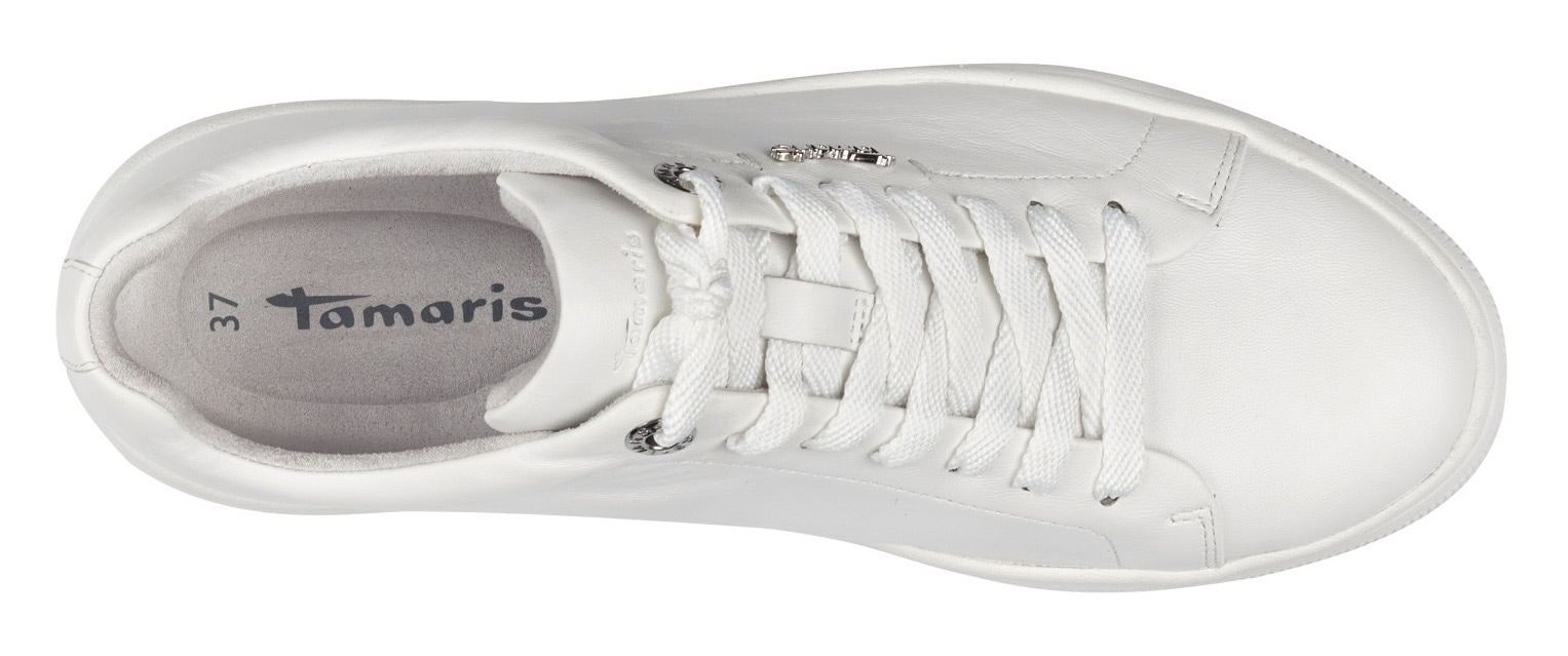 Tamaris Plateausneaker, Freizeitschuh, Halbschuh, Schnürschh mit Wechselfußbett