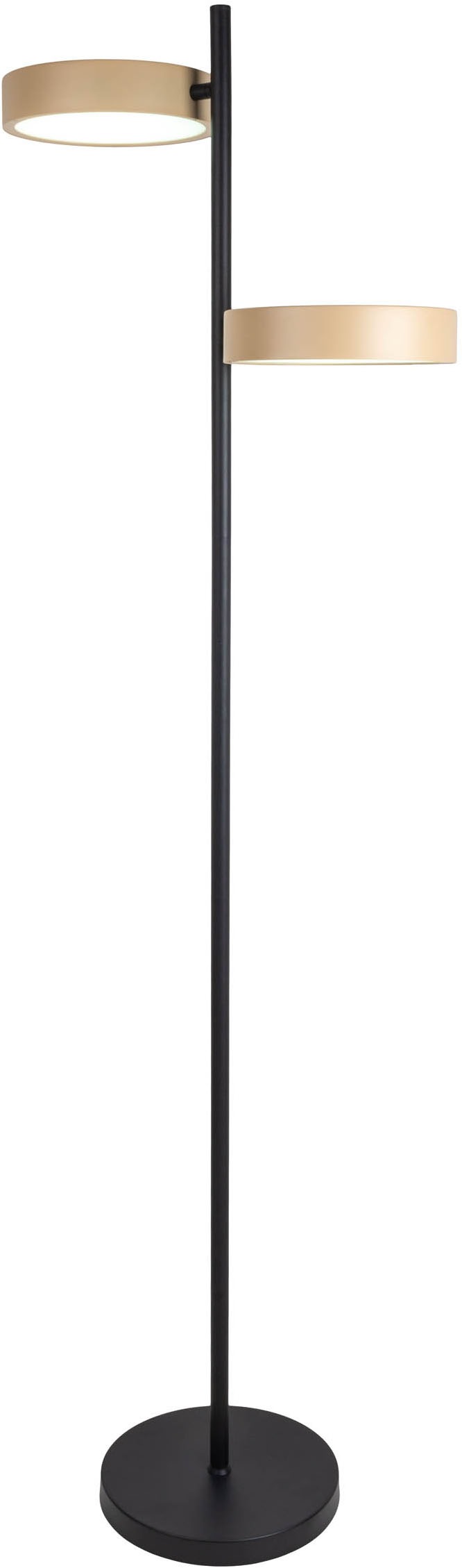 näve LED Stehlampe »Tessa«, 2 flammig, Leuchtmittel LED-Modul | LED wechselbar, stufenlos dimmbar per Tastschalter, CCT-Funktion, Zuleitung ca. 180cm