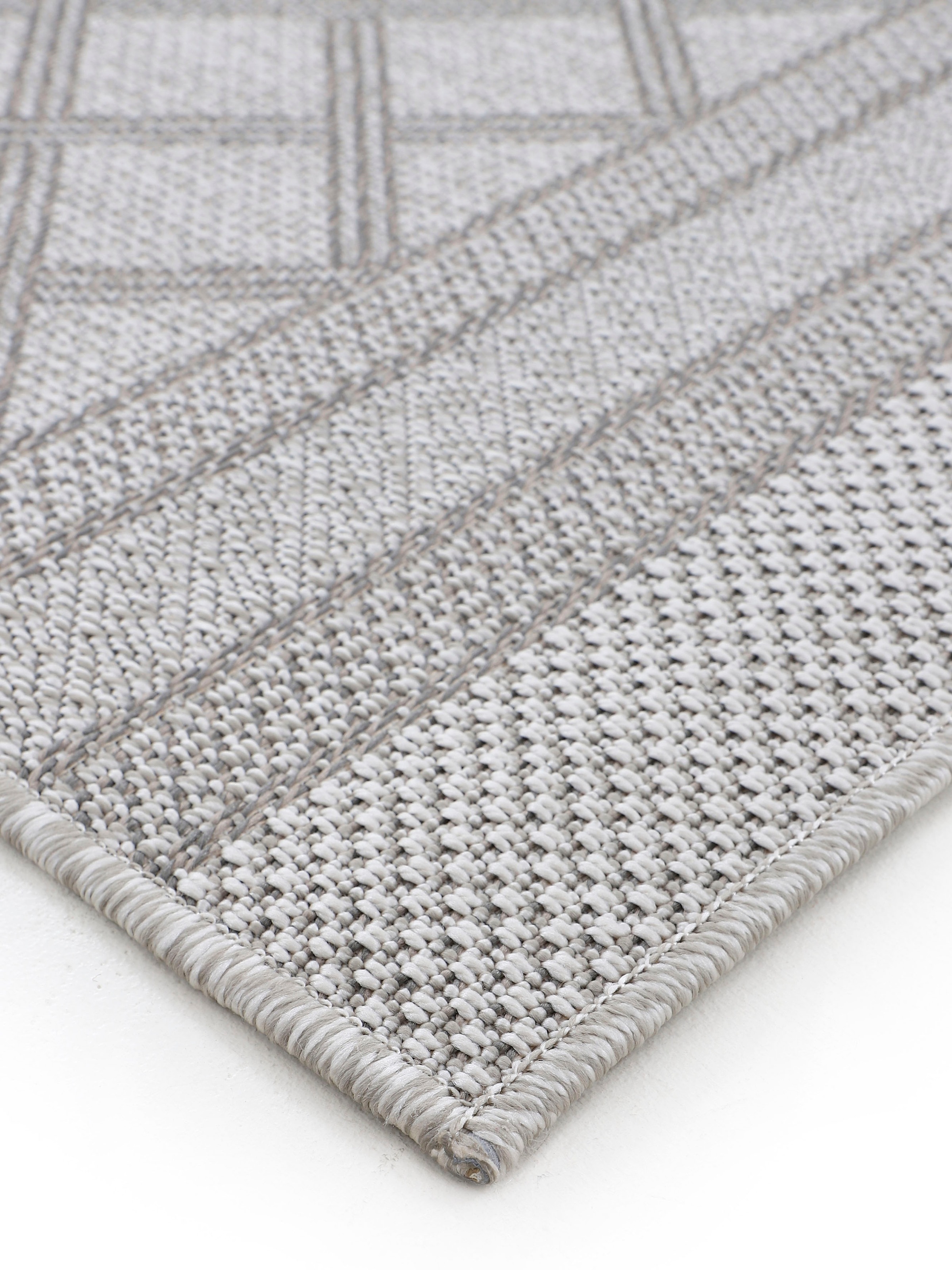carpetfine Läufer »Boho 104«, rechteckig, 4 mm Höhe, robustes Flachgewebe, Sisal Optik, UV-beständig, Außenbereich