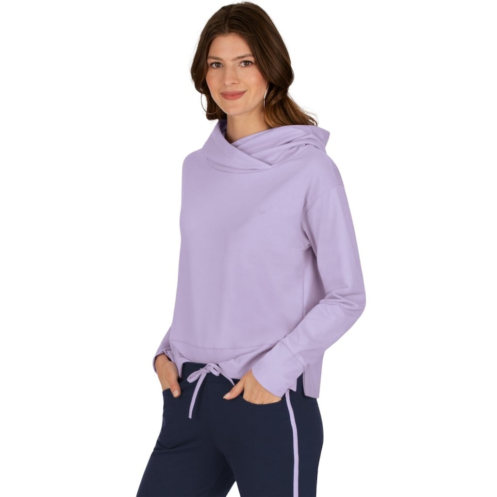 Trigema Sweatshirt »TRIGEMA Dünner Kapuzenpullover«