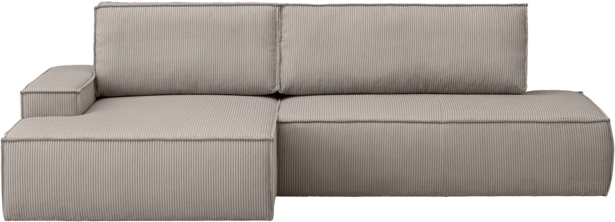 Home affaire Ecksofa »SHERWOOD, Schlafsofa in L-Form offen (275cm), Cord, L günstig online kaufen